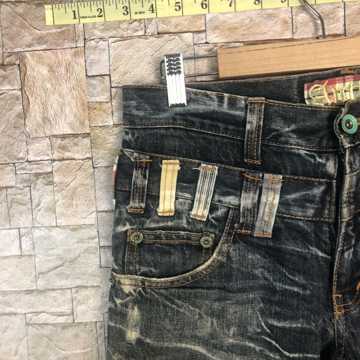 Japanese Brand Antful Double Waist Blue rare Denim Pants #A364 Size US 31 - 8 Thumbnail