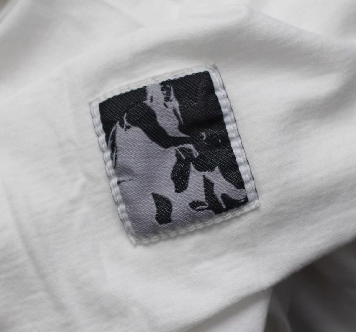 Rick Owens Rick Owens DRKSHDW White Drawstring Printed Hoodie Size US L / EU 52-54 / 3 - 5 Thumbnail