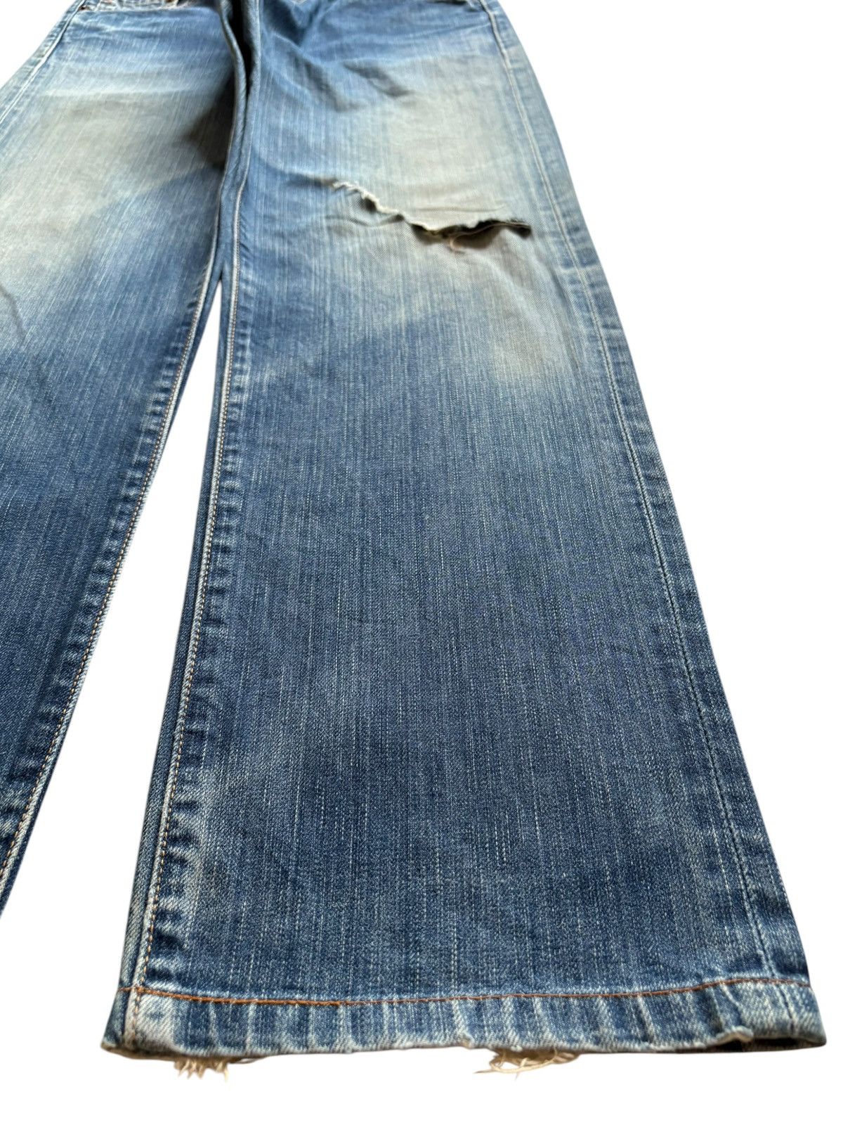 Levi's Vintage 90s Levis 501 Mud Wash Distressed Loose Jeans Size US 30 / EU 46 - 7 Thumbnail
