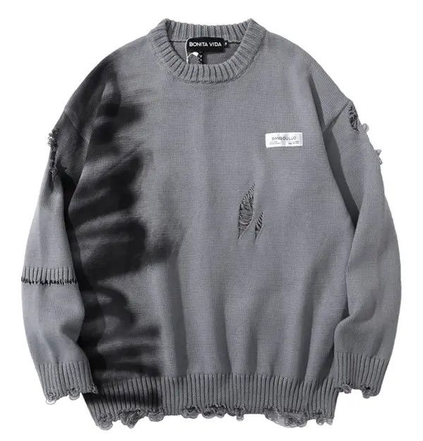 VIBE Oversize Ripped Sweater Size US M / EU 48-50 / 2 - 1 Thumbnail
