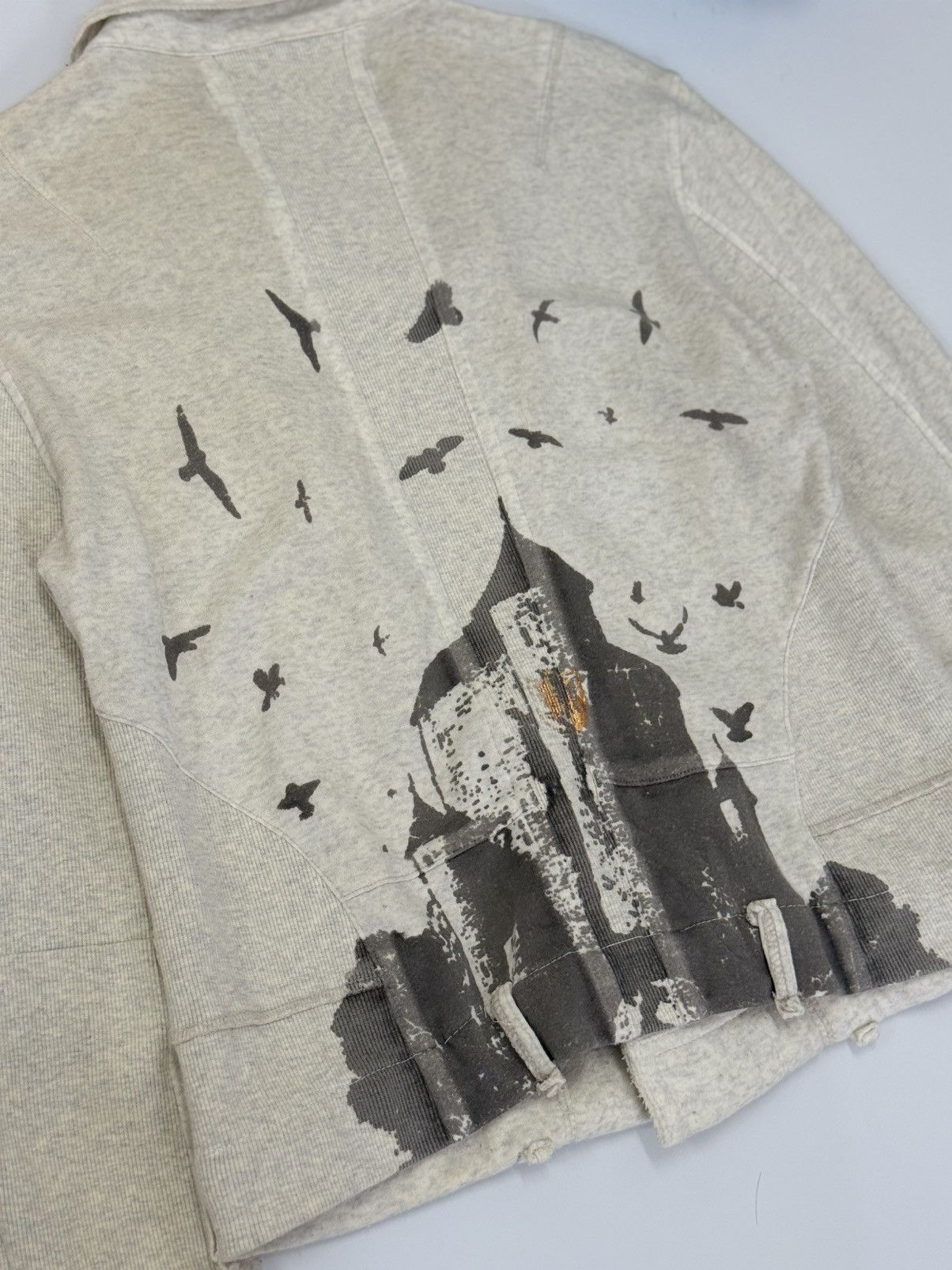 In The Attic 🔥 ANARCHISM LAGUST GOTHIC CROPED SWEAT JACKET Size XS / US 0-2 / IT 36-38 - 15 Thumbnail