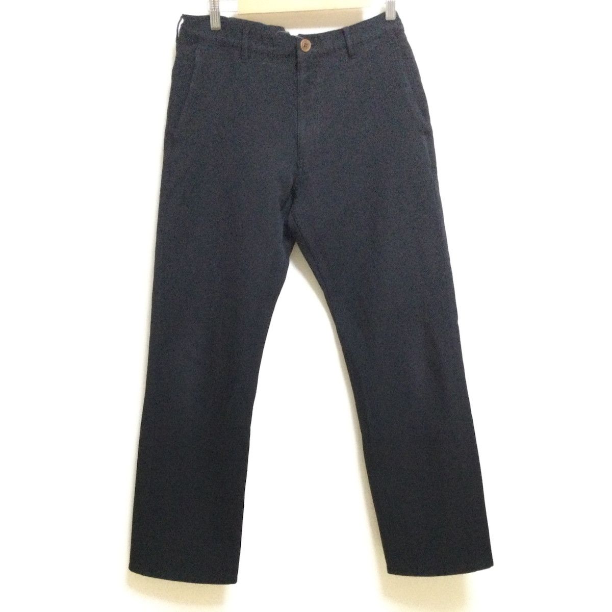 Comme des Garcons Homme Cropped Pants Plain Polyester Long Black Size US 31 - 1 Thumbnail