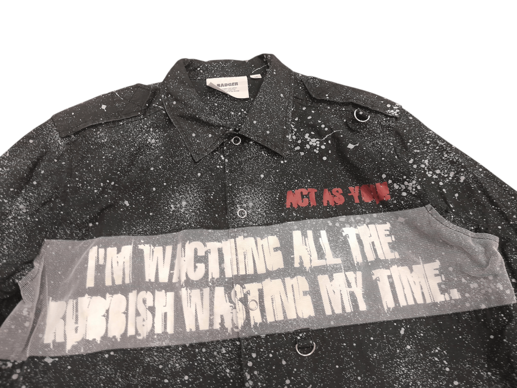 Seditionaries Badger Anarchy Seditionaries Punk Shirt (F577) Size US M / EU 48-50 / 2 - 4 Thumbnail
