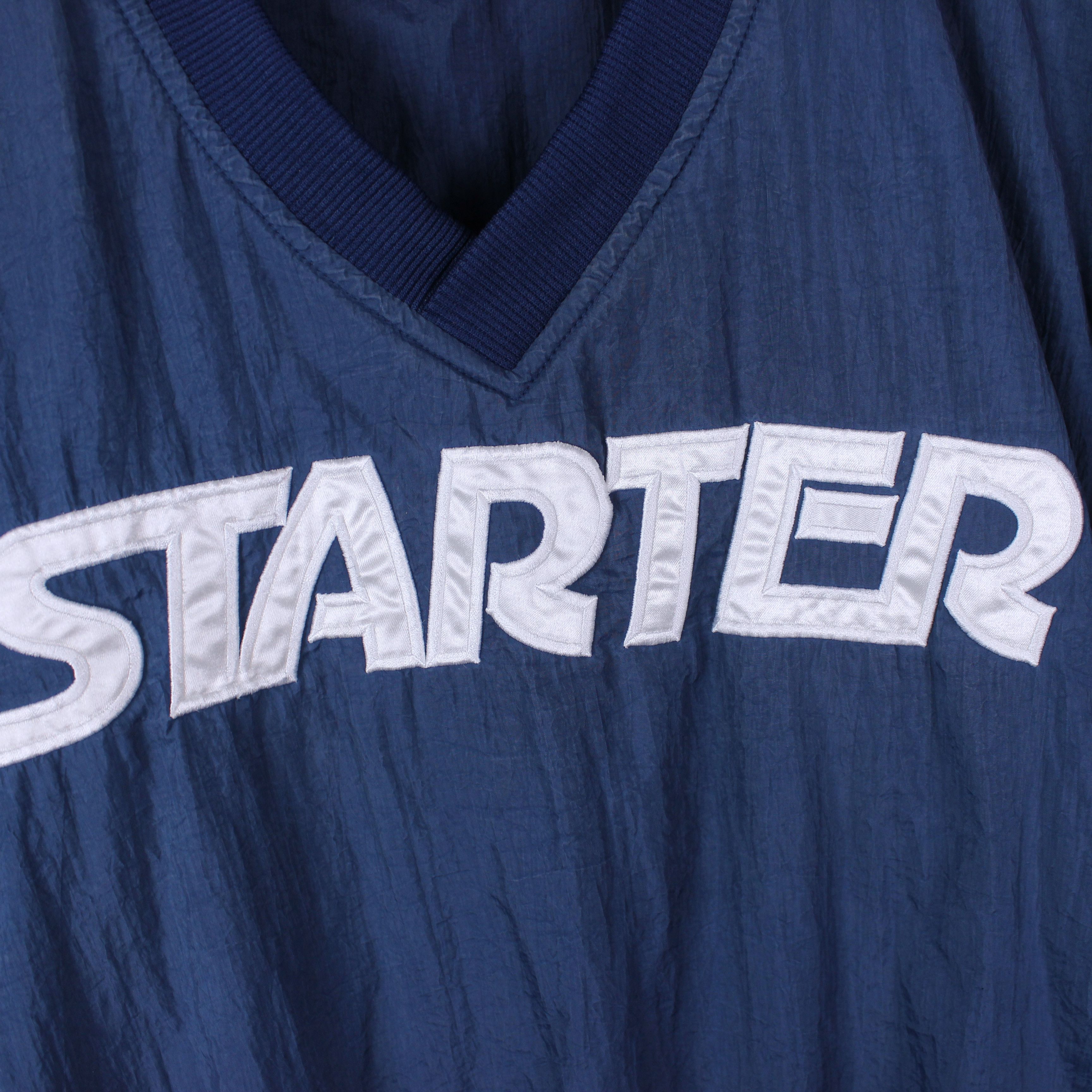 Starter Starter centr logo sweatshirt nylon L XL blue nylon Size US XL / EU 56 / 4 - 5 Thumbnail