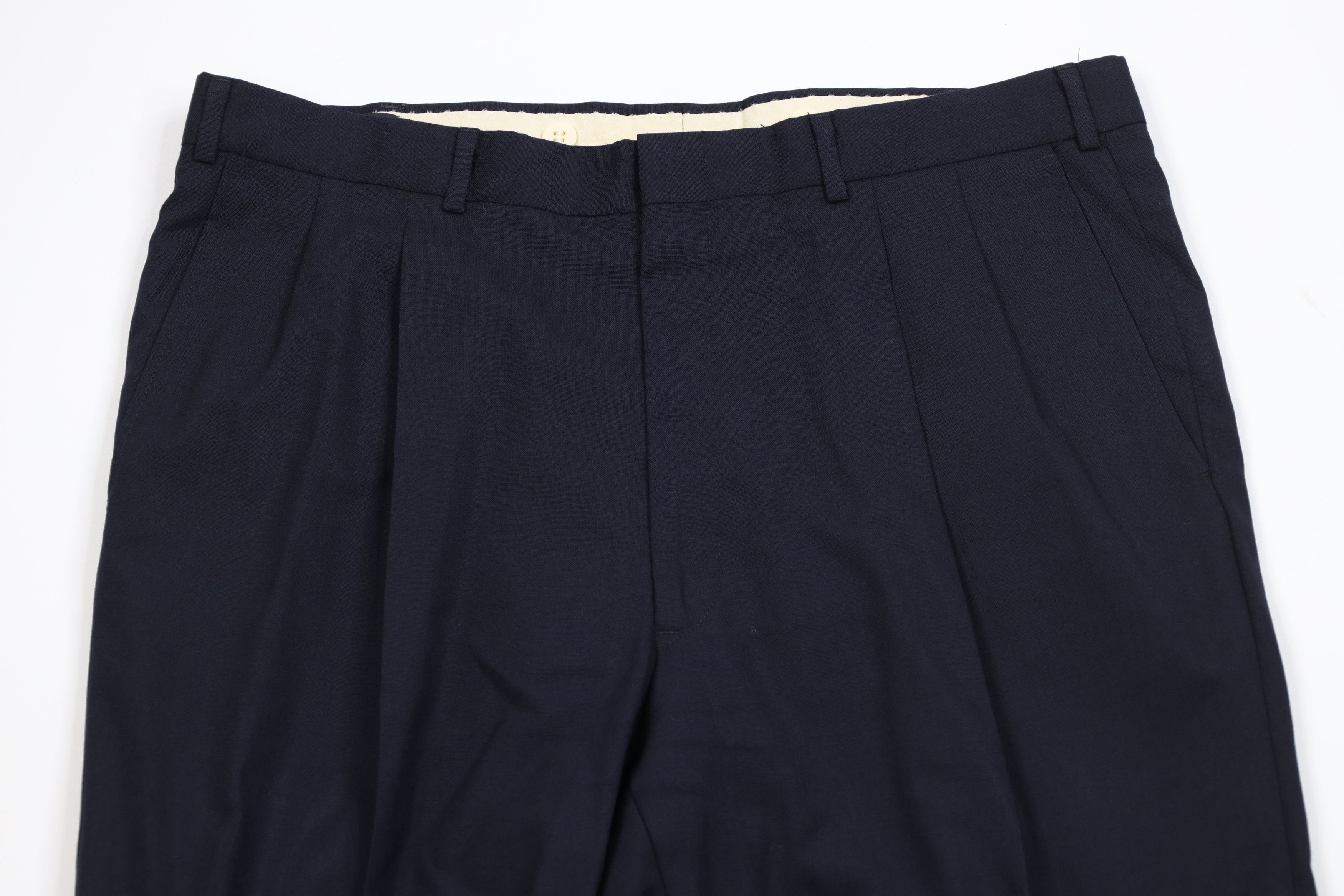 Vintage Vintage 70s Streetwear Wool Knit Wide Leg Chino Pants USA Size US 36 / EU 52 - 2 Thumbnail