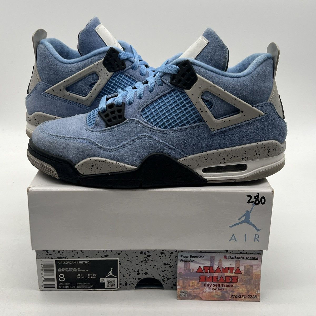 Jordan Brand Air Jordan 4 university blue Size US 8 / EU 41 - 1 Thumbnail