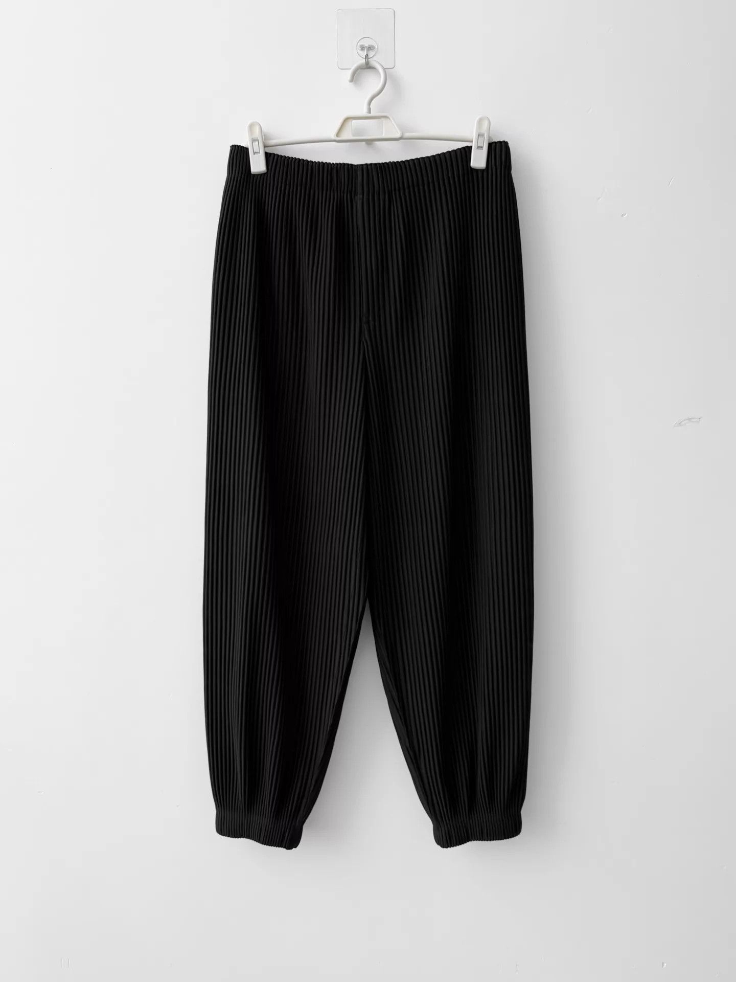 Homme Plisse Issey Miyake Homme Plissé Issey Miyake Black Wide-Leg Pants 3 Size US 34 / EU 50 - 1 Thumbnail