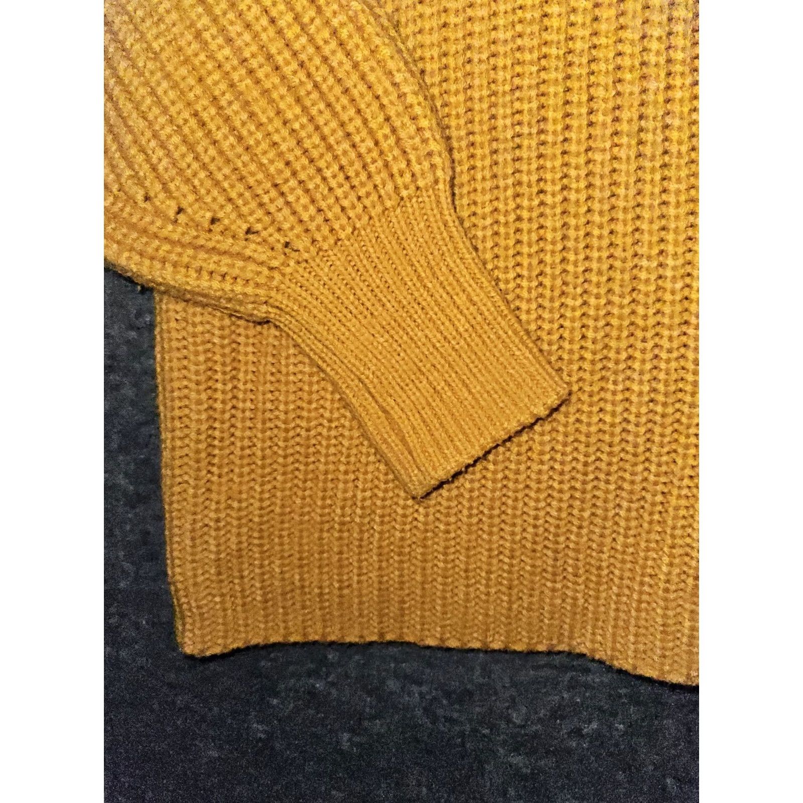 Vintage Philosophy Sweater Women's Small Gold Thick Knit Ribbed Should Button Pullover Knit Acrylic Hand Wash Only Womens Sportswear? Size S / US 4 / IT 40 - 5 Thumbnail