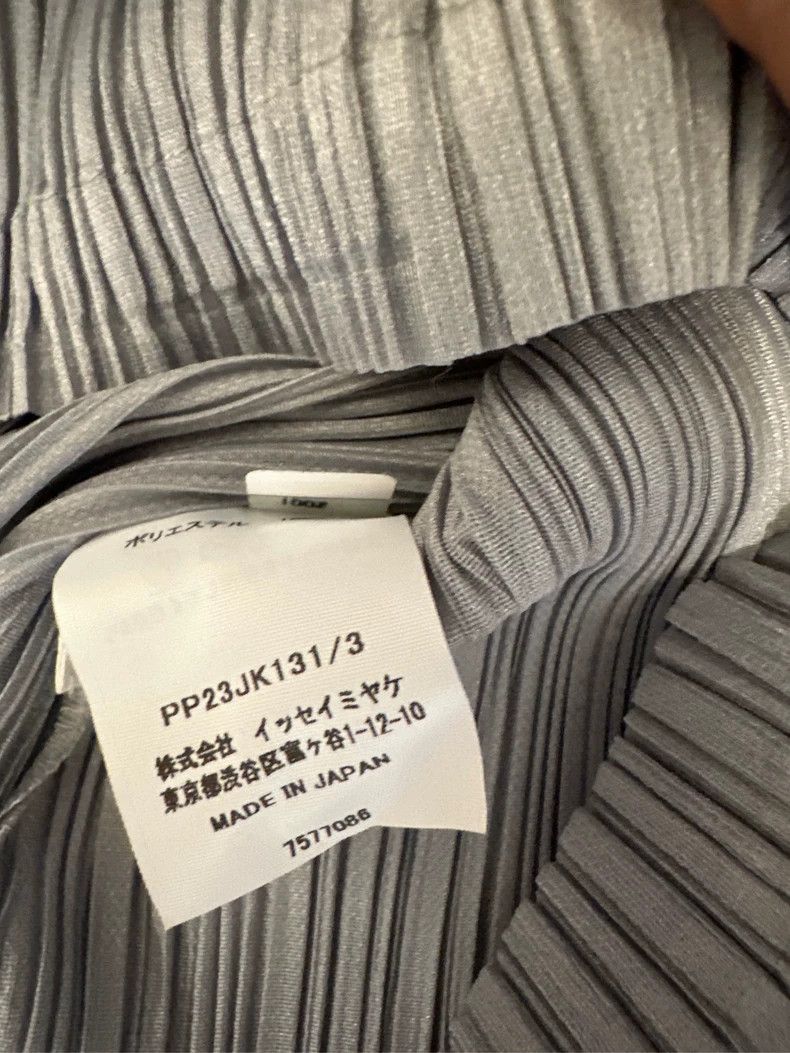 Issey Miyake Issey Miyake size:3 Grey pleated long-sleeved shirt Size XS / US 0-2 / IT 36-38 - 4 Thumbnail