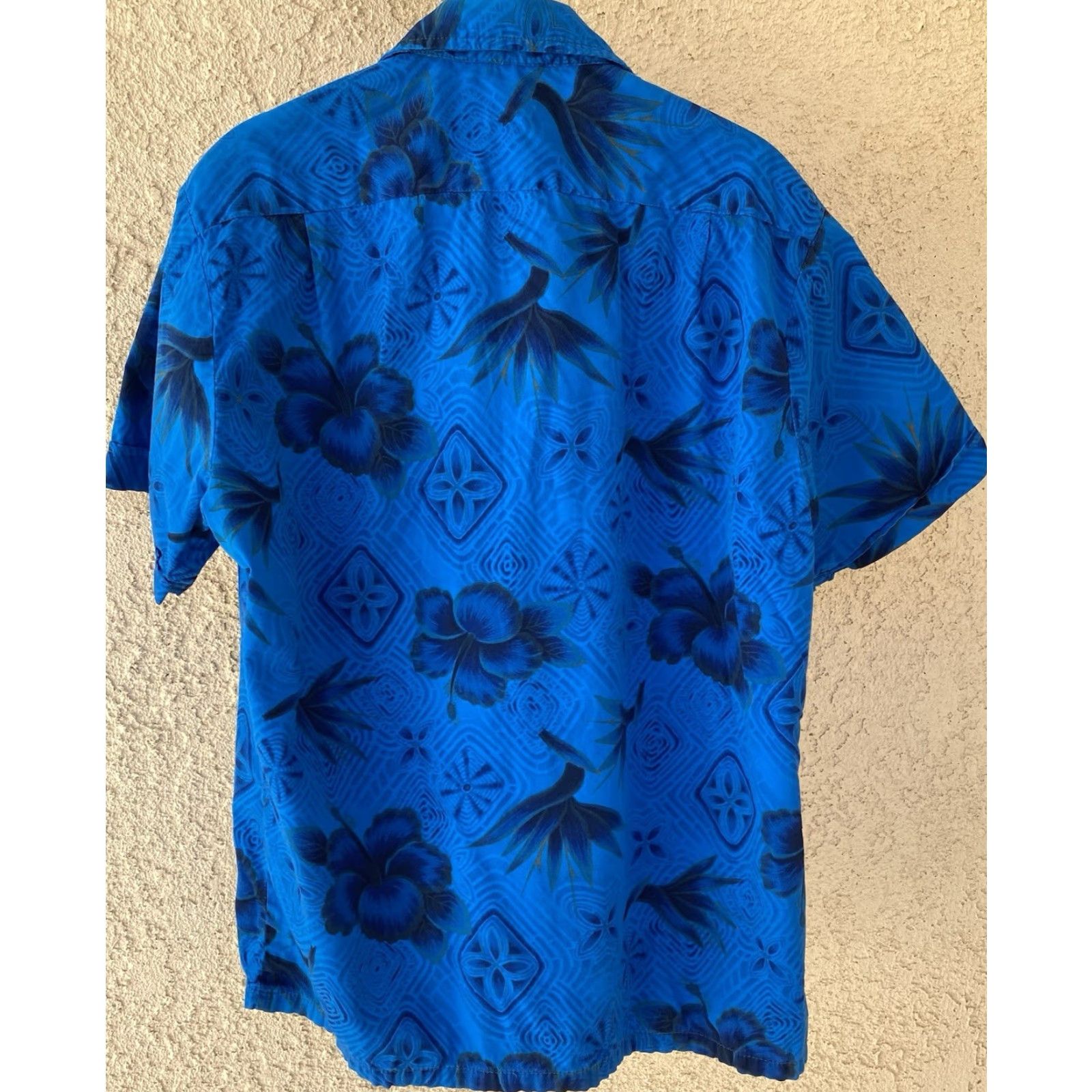 Sears VINTAGE Sears Hawaiian Shirt Blue Floral Tiki Aloha Cotton Short Sleeve Mens M Size US M / EU 48-50 / 2 - 3 Thumbnail