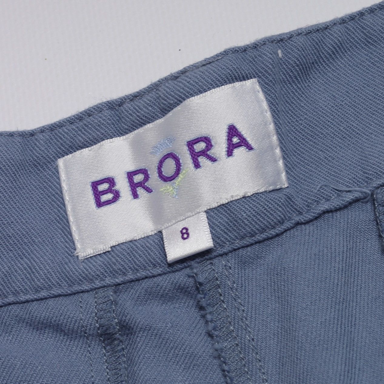 Other Brora Cotton Linen Sky Blue Trousers Pants Size 27" / US 4 / IT 40 - 16 Thumbnail