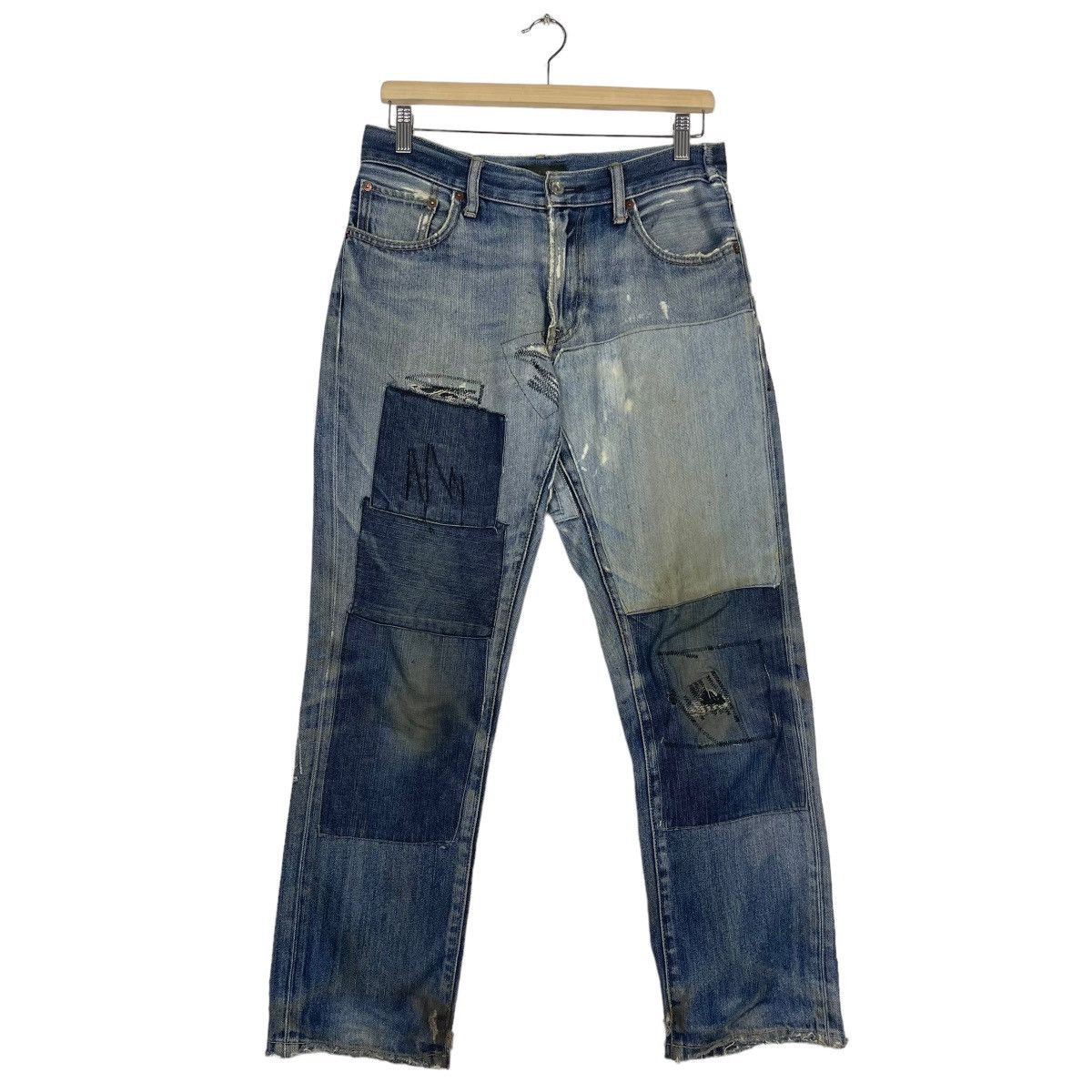Hysteric Glamour Uniqlo Jeans Patchwork Jeans Size US 31 - 2 Thumbnail