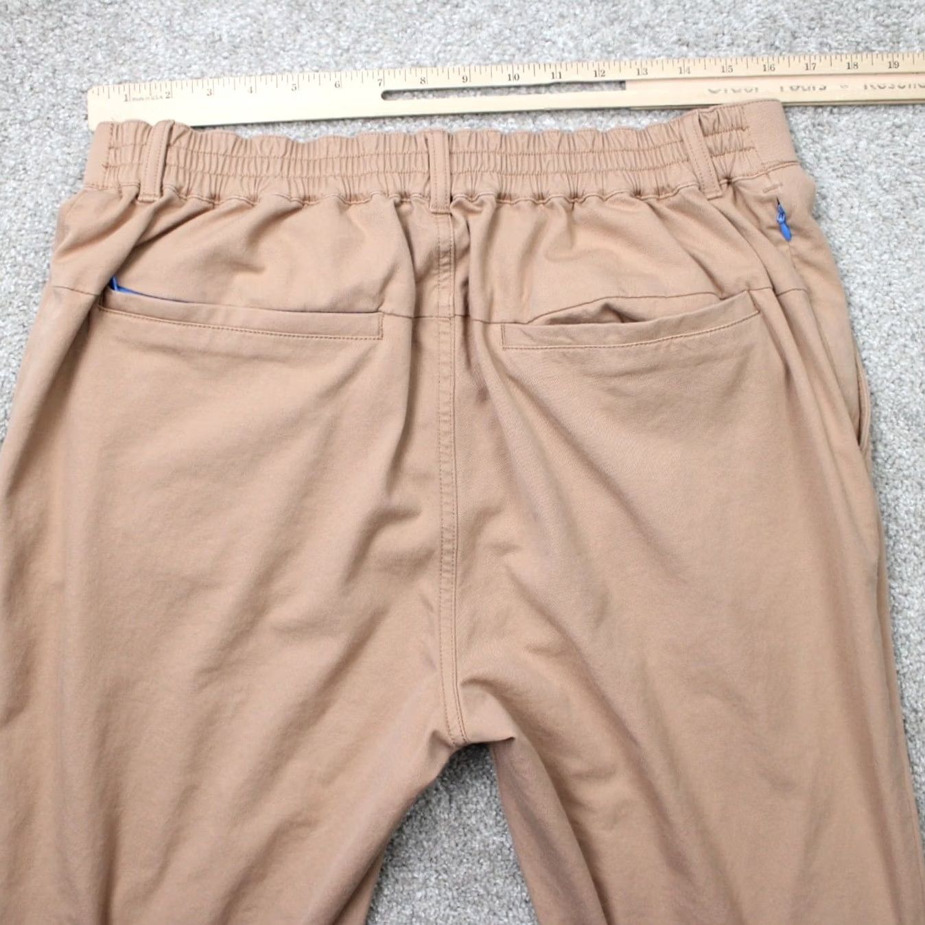 Camel Mugsy Pants Mens Large Beige Traveler Chino Stretch Regular Rise 34x32 Casual Travel Denim? (Note: Rigid) Size US 33 - 6 Thumbnail