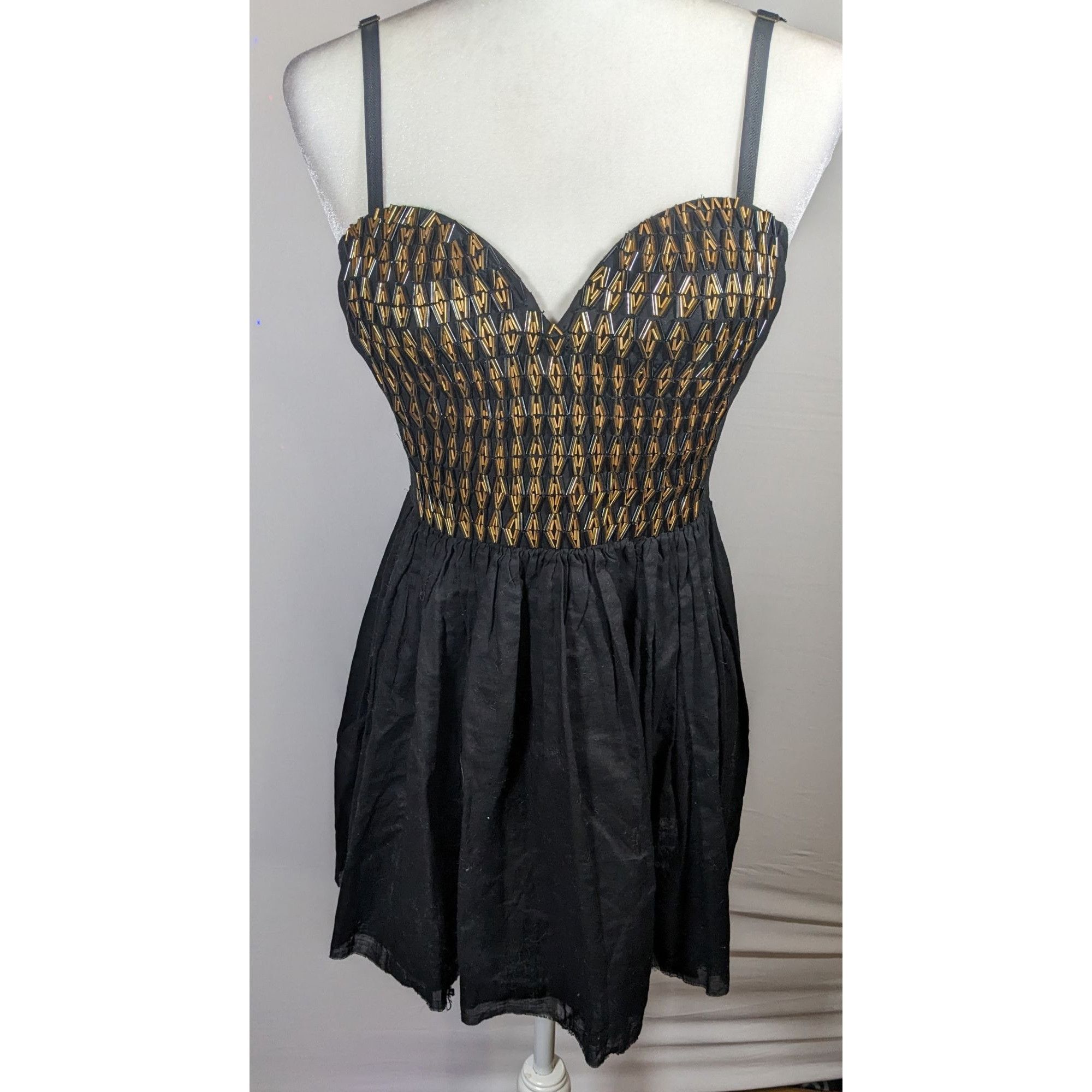 free people black beaded dress Free People Black Lace Midi (L) – The Thrifty Hippy