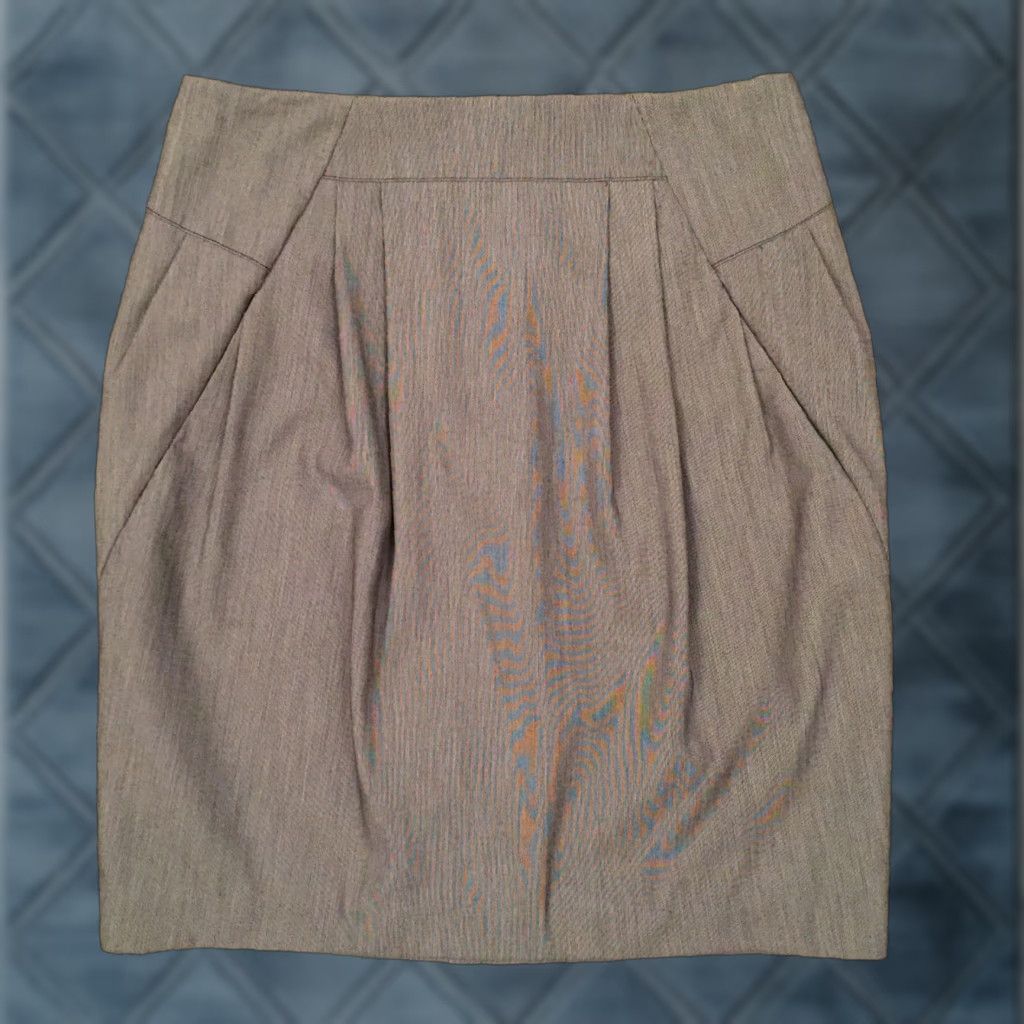 Worthington Worthington Skirt Size 8 Gray Pencil Polyester Blend Lined Women Knee Length Regular Skirt Size 30" / US 8 / IT 44 - 1 Thumbnail