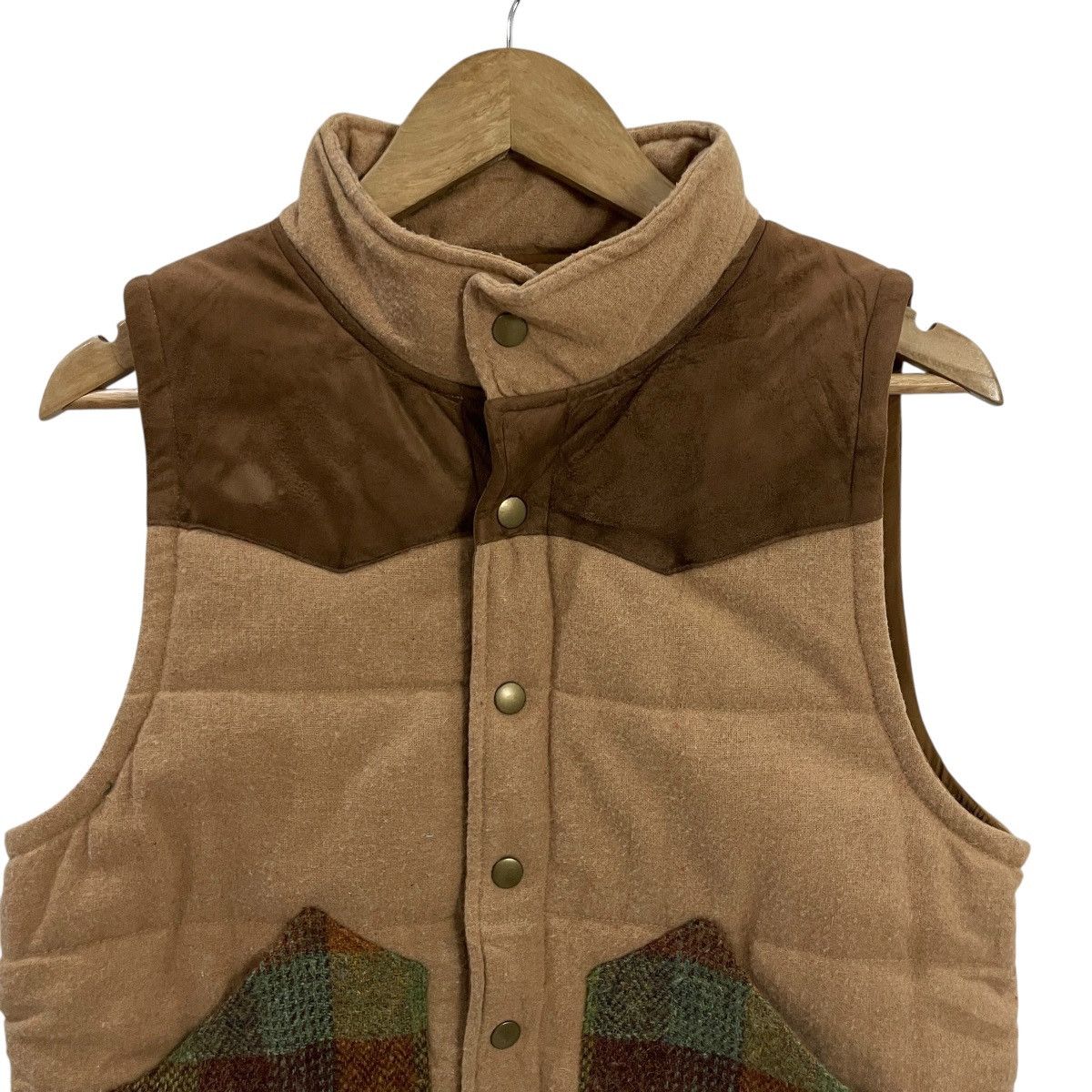Harris Tweed Vintage Harris Tweed Puffer Sleeveless Jacket Size US M / EU 48-50 / 2 - 2 Thumbnail