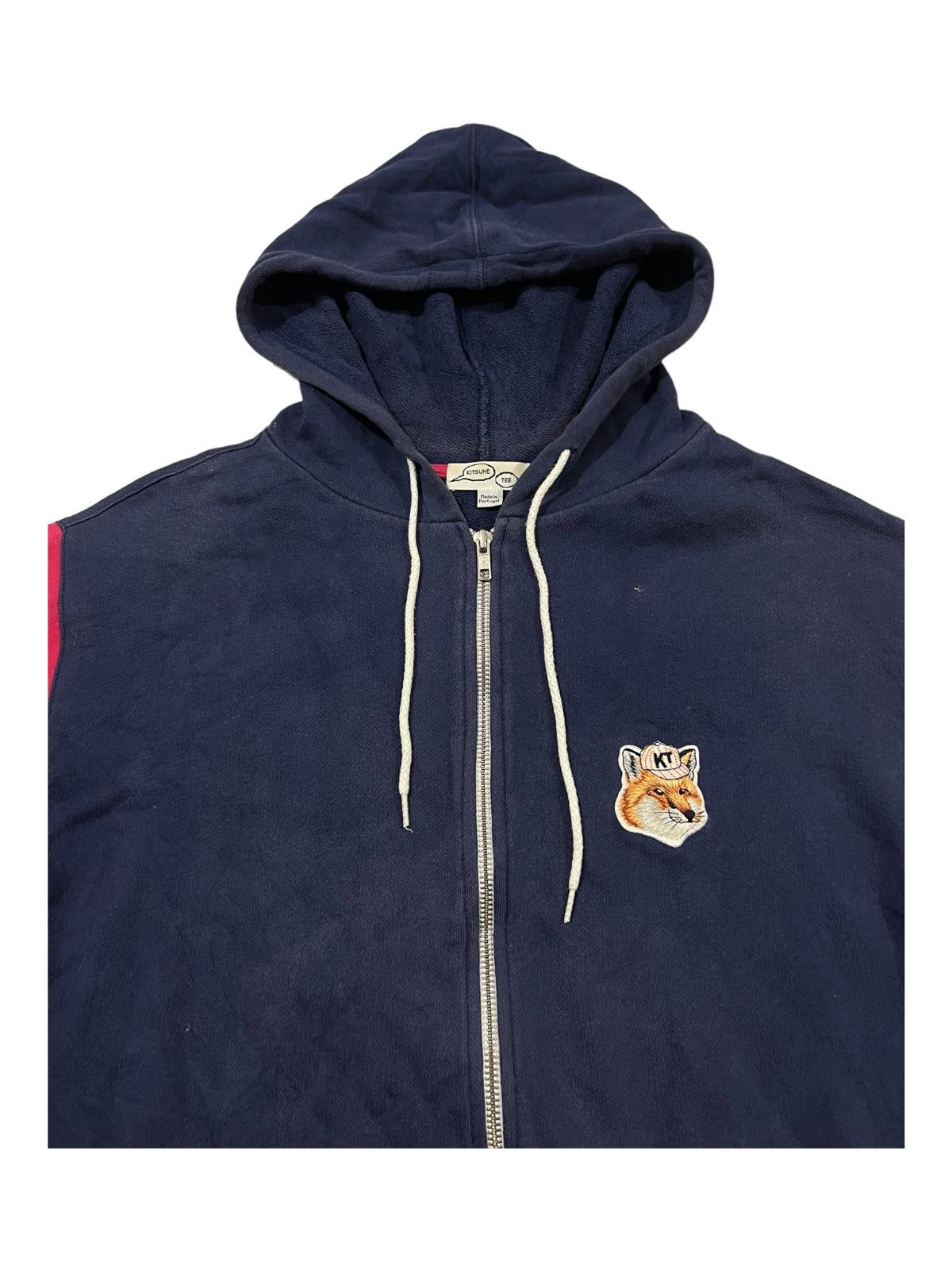 Maison Kitsune Maison Kitsune Paris 3 Bar Two Tones Zipper Hoodie Size US M / EU 48-50 / 2 - 4 Thumbnail