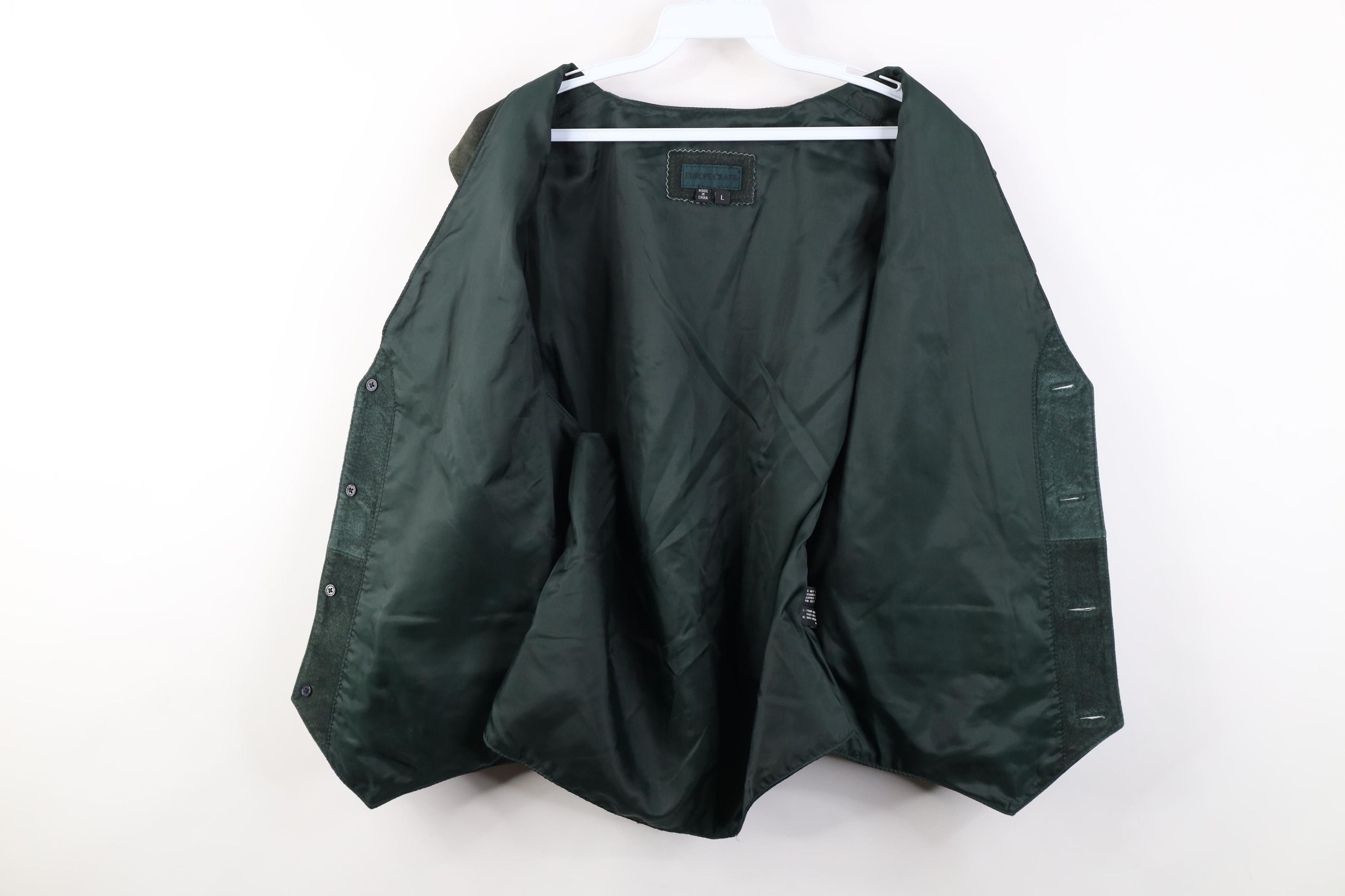 Vintage Vintage 90s Streetwear Suede Leather Buckle Back Vest Jacket Size US L / EU 52-54 / 3 - 11 Thumbnail