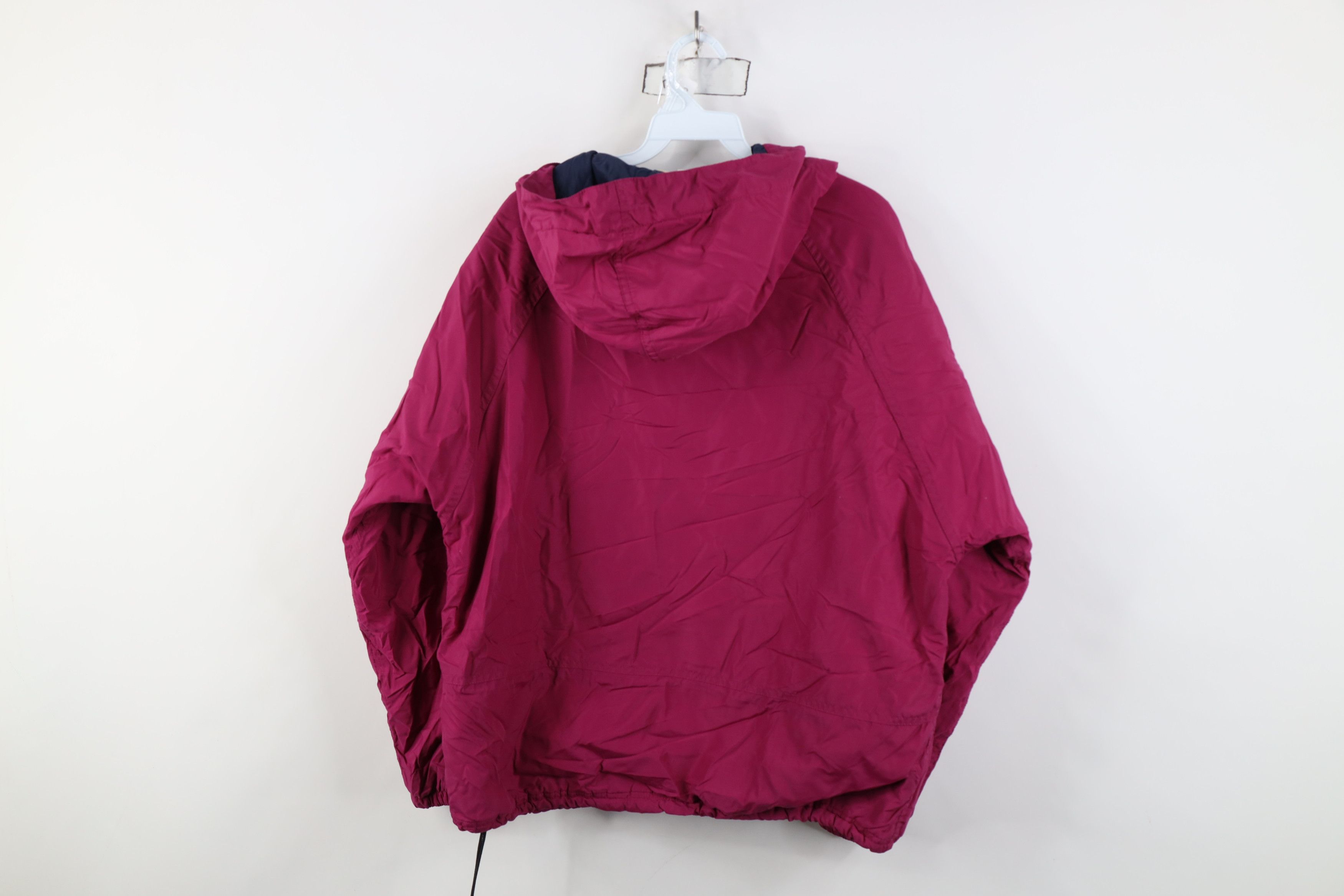 L.L. Bean Vintage 90s LL Bean Spell Hooded Packable Anorak Jacket Pink Size M / US 6-8 / IT 42-44 - 11 Thumbnail