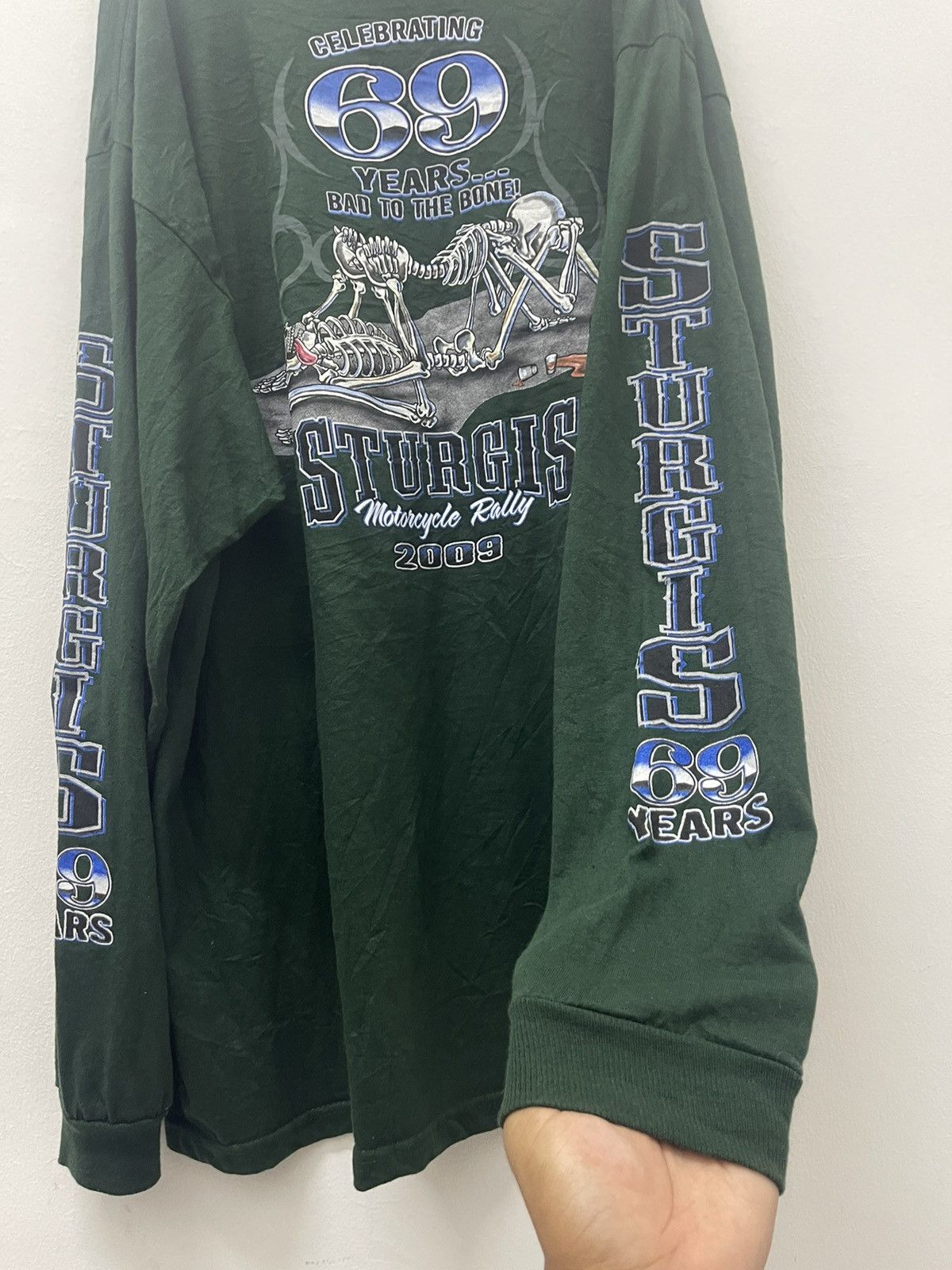 Harley Davidson Rare 2009 STURGIS Motorcycle Rally 69 Years Size US XXL / EU 58 / 5 - 3 Thumbnail