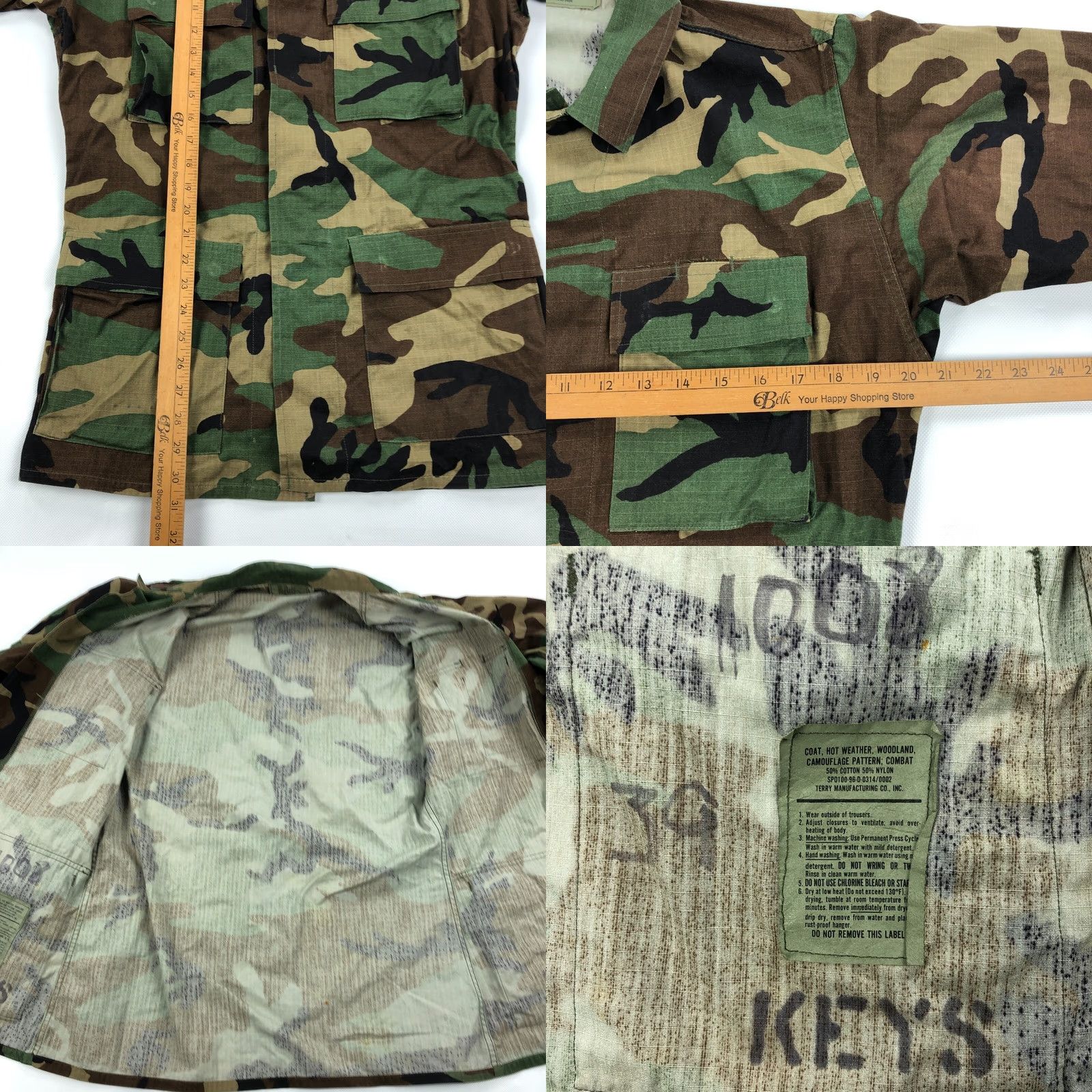 Vintage VINTAGE US Army Jacket S Men Woodland Camo 90s USGI Military Canvas Pockets Size US S / EU 44-46 / 1 - 8 Thumbnail