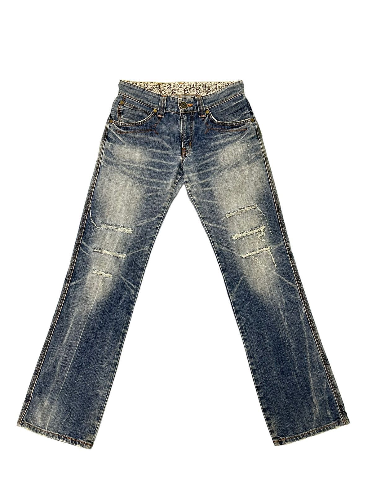 Edwin Distress Jeans Edwin Japan Faded Regular Straight 7🟦5 Size US 32 / EU 48 - 1 Thumbnail