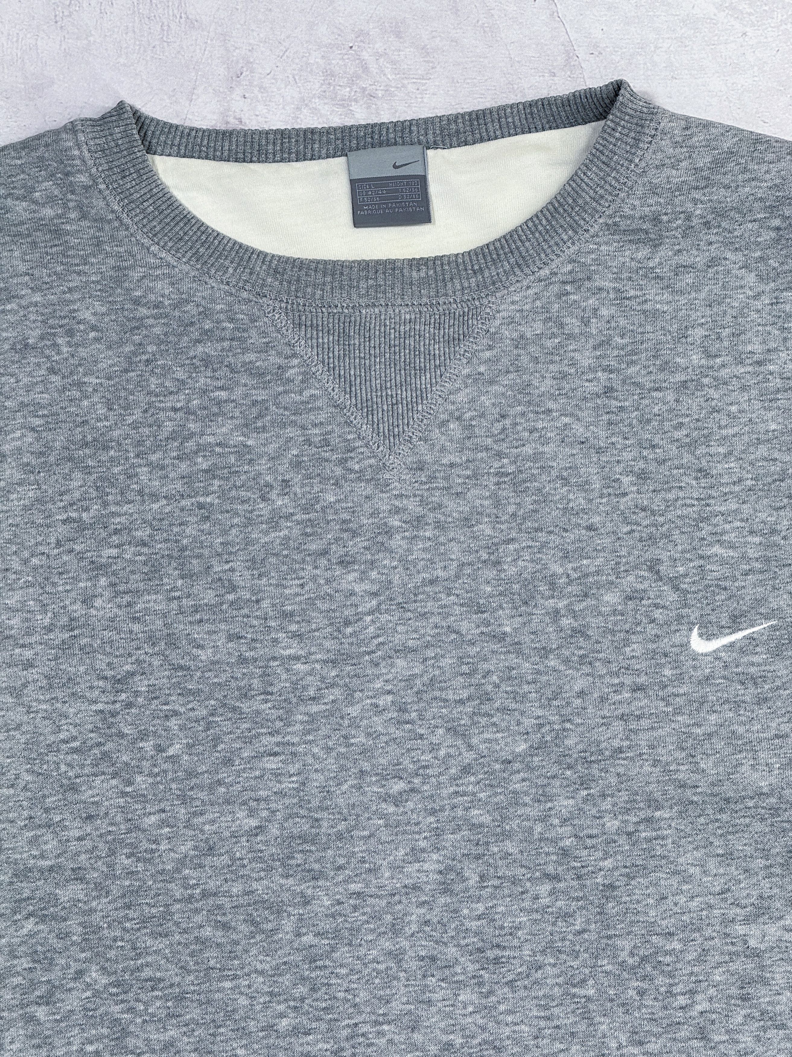 Nike × Vintage Y2K Nike Sweatshirt Small Swoosh Logo Basic Size US L / EU 52-54 / 3 - 6 Thumbnail