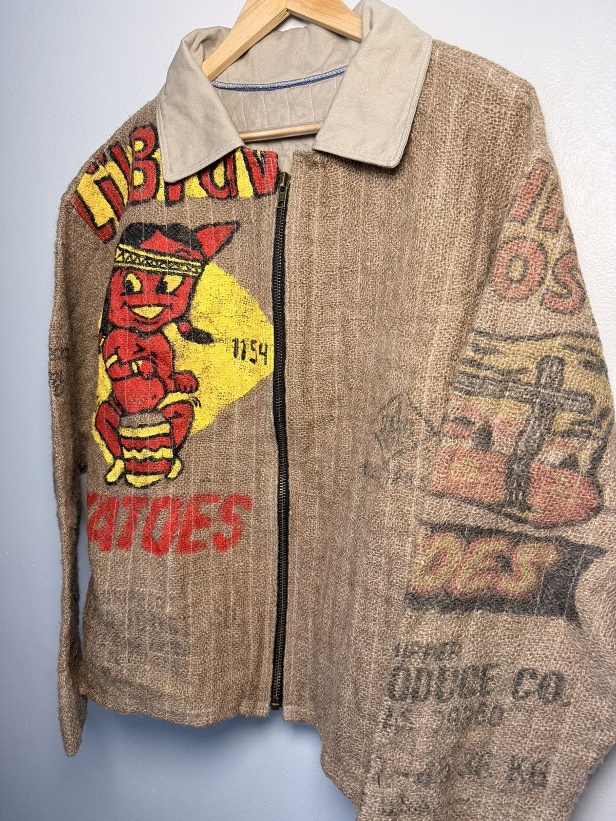 Other HAND PAINTED POTATO SACK JACKET Size US L / EU 52-54 / 3 - 3 Thumbnail