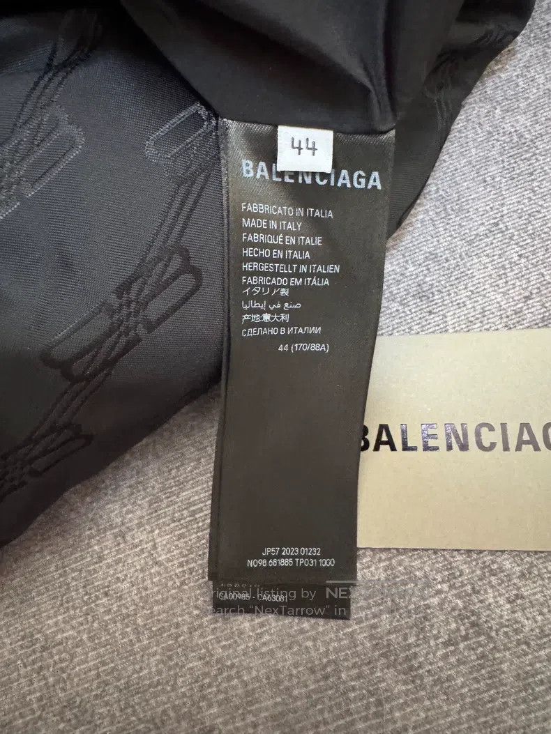 Balenciaga Balenciaga Black dark lock full printed down jacket Size US S / EU 44-46 / 1 - 4 Thumbnail