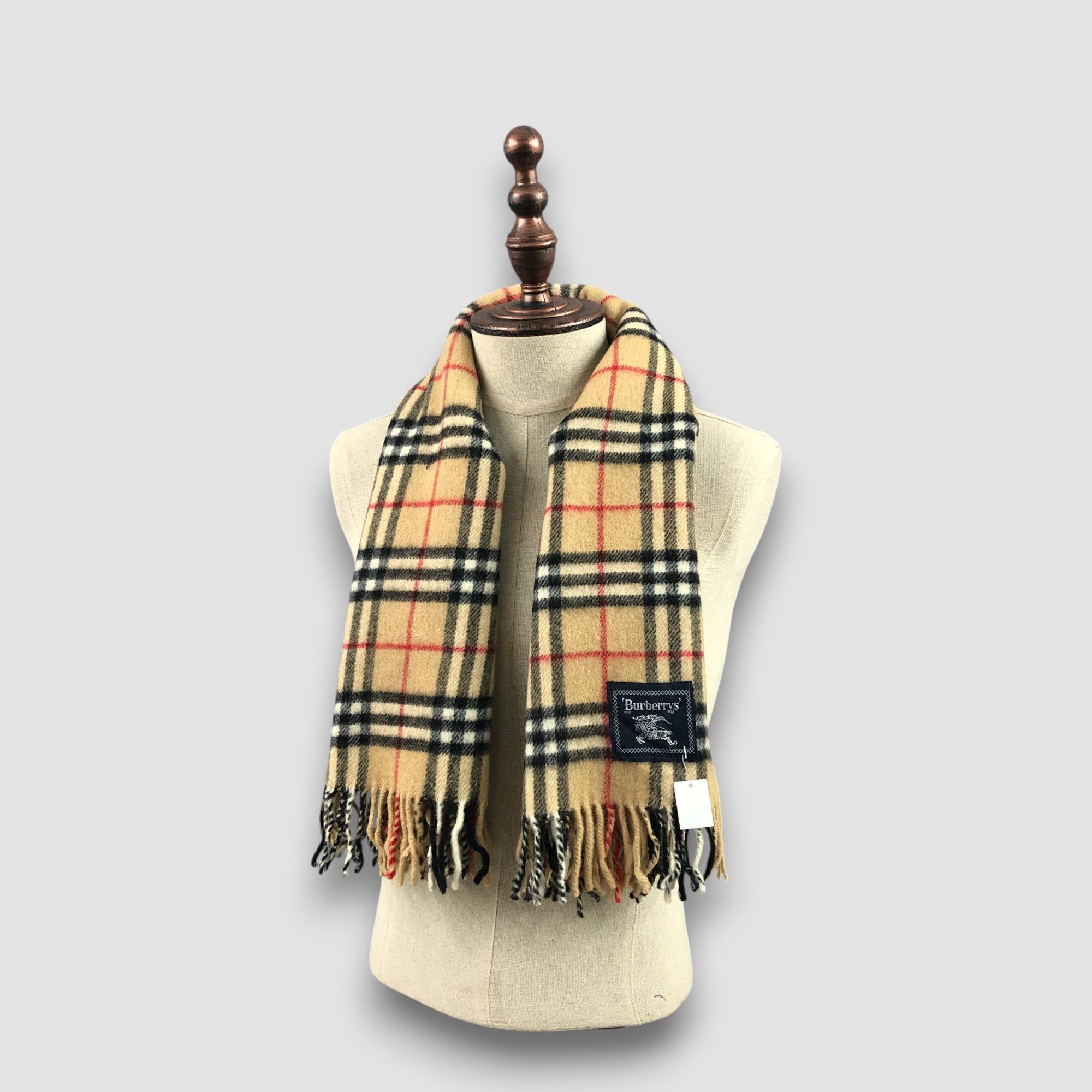 Burberry Vintage Burberry Scarf Muffler Wool Shawls Wraps Scarves Size ONE SIZE - 2 Thumbnail