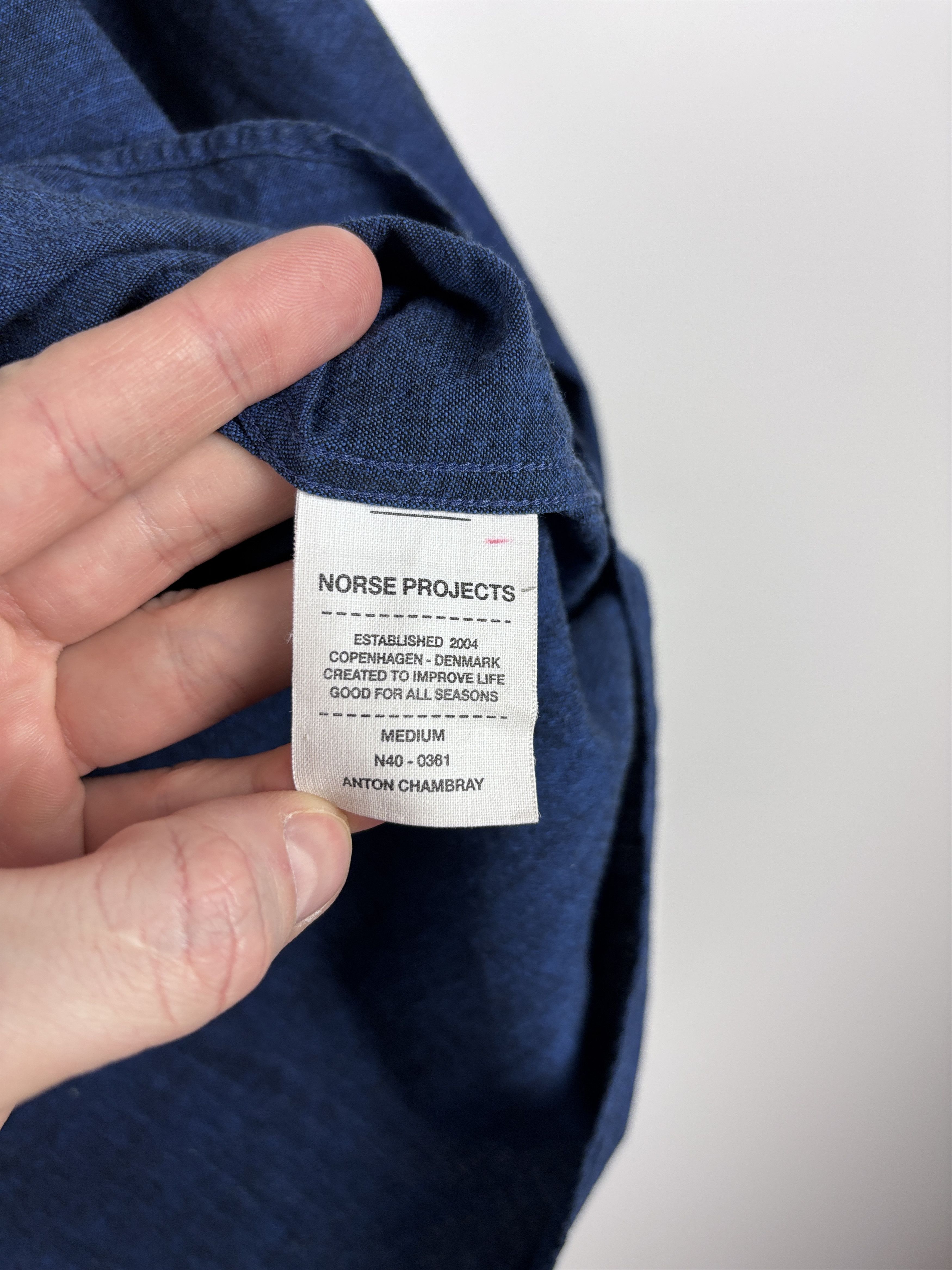 Norse Projects Norse Projects Anton Chambray Button Up Shirt Mens Size M Size US M / EU 48-50 / 2 - 8 Thumbnail