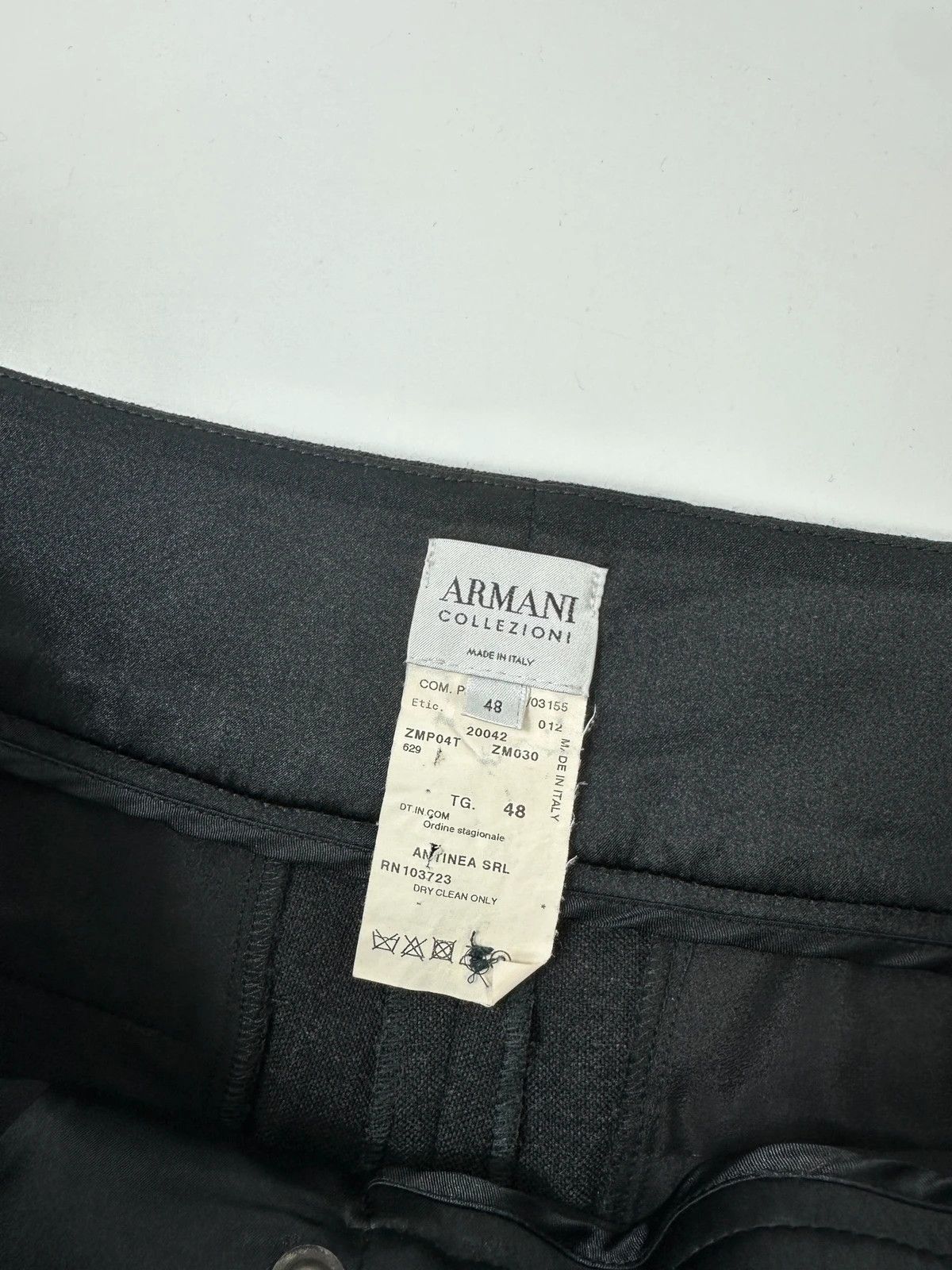 Armani Armani Collezioni FW2004 Dark Grey Wool Class Wide Legs Size US 32 / EU 48 - 6 Thumbnail
