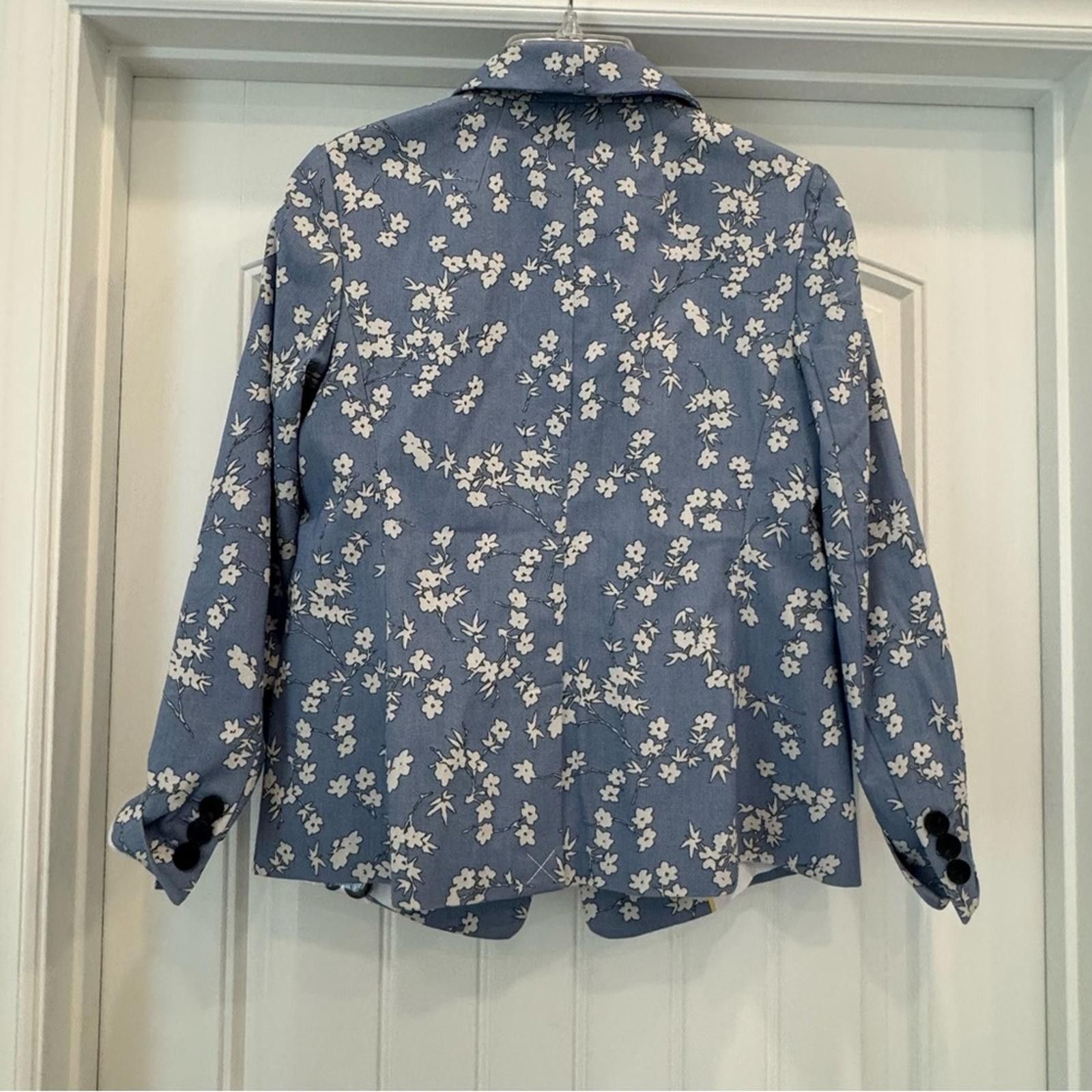Other New 6P Talbots Floral Jacquard Blazer Size M / US 6-8 / IT 42-44 - 4 Thumbnail