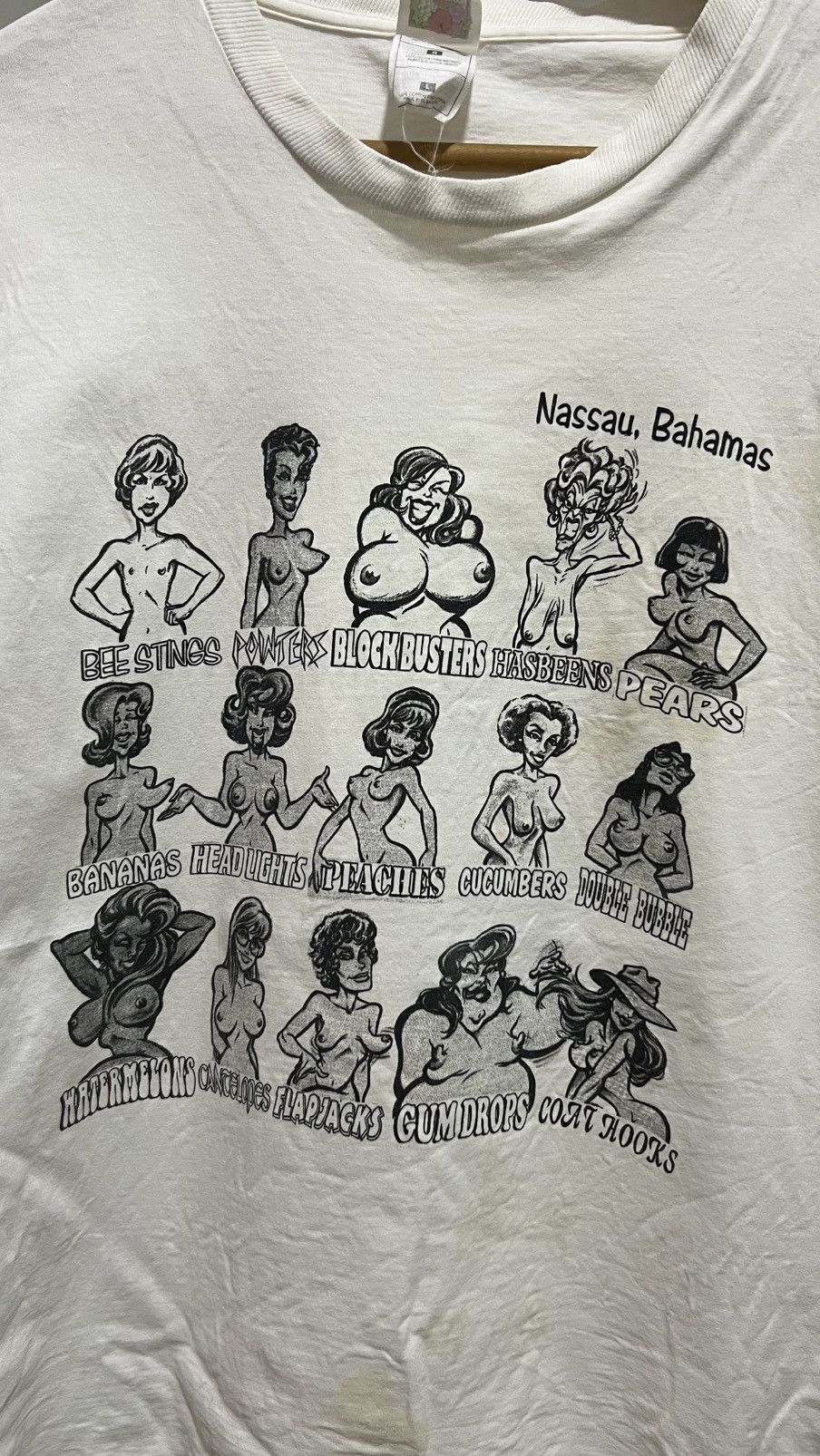 Vintage Vintage Nassau Bahamas Boobs Tee Size US L / EU 52-54 / 3 - 2 Thumbnail