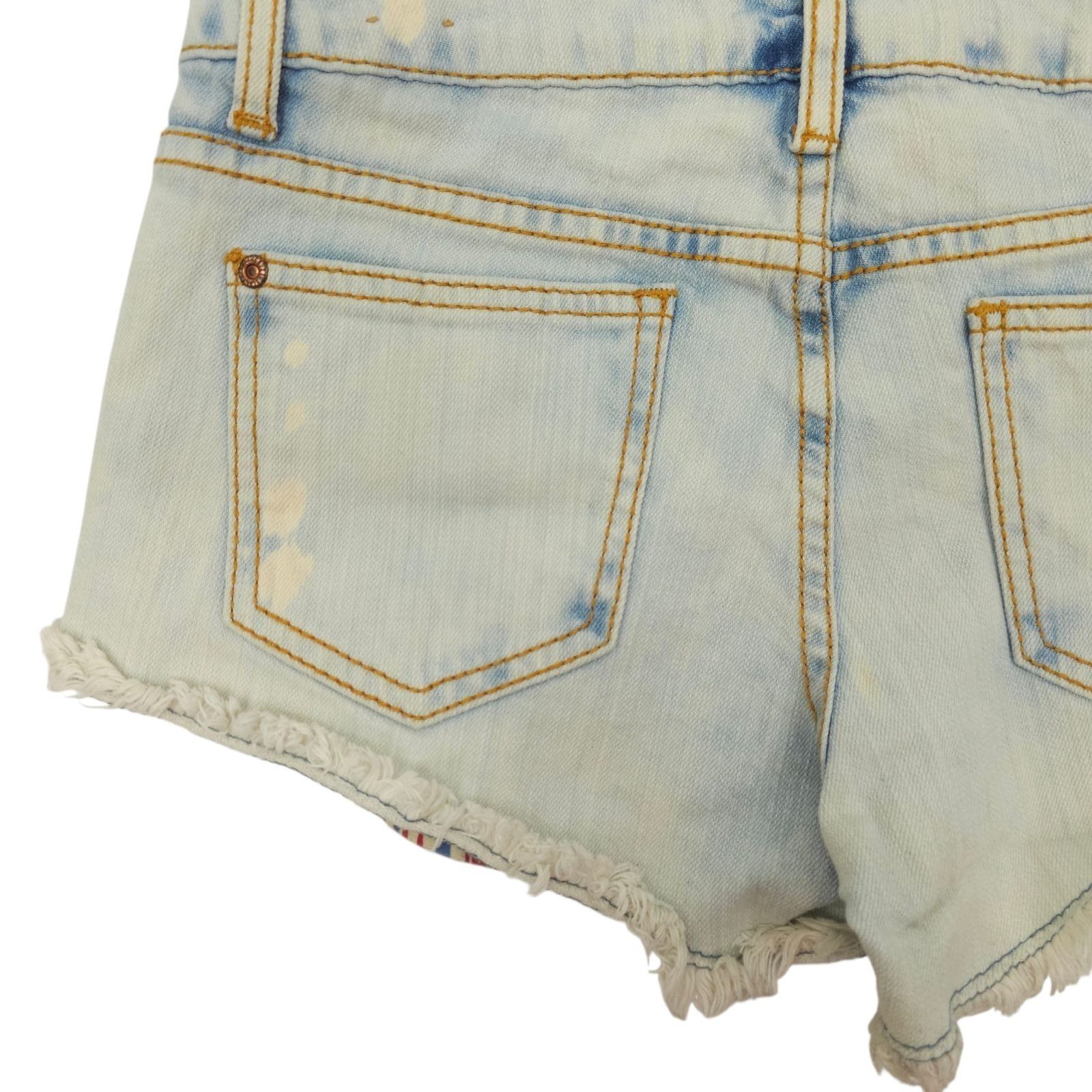 rue21 rue21 Denim Cutoff Shorts 7/8 Light Wash Distressed Aztec Bo Size 32" / US 10 / IT 46 - 15 Thumbnail