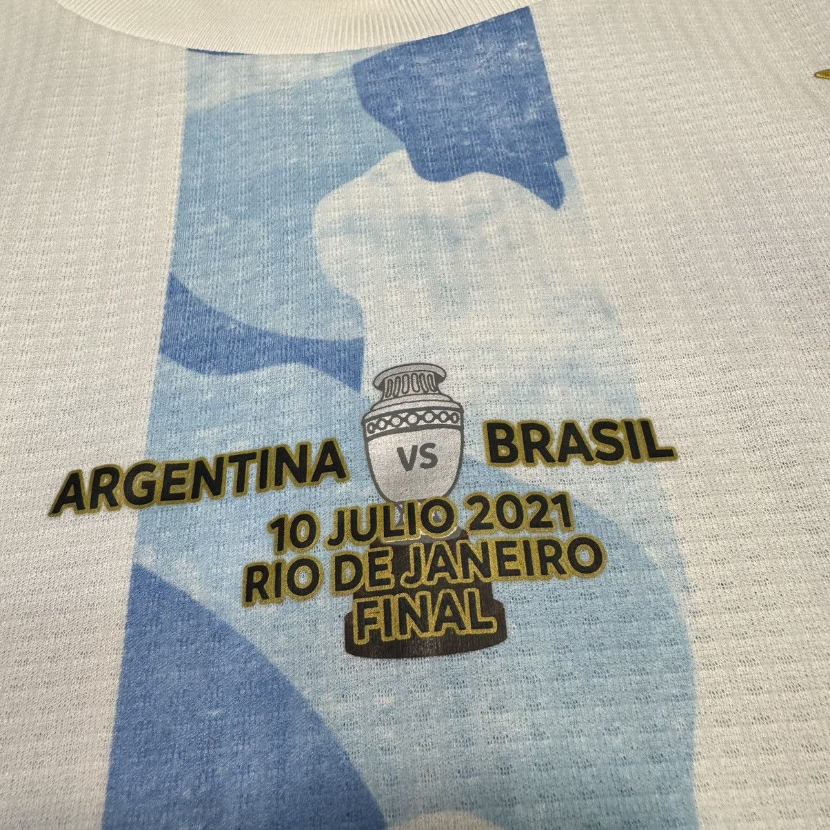 Adidas Argentina 2021 Copa America player issue Final #10 Messi Size US M / EU 48-50 / 2 - 6 Thumbnail