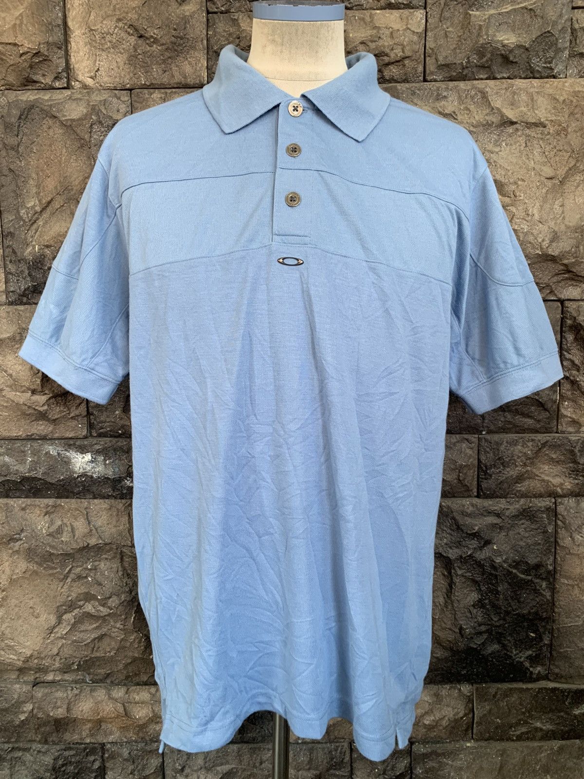Oakley Vintage Oakley Centre Logo Polo Shirt Size US M / EU 48-50 / 2 - 1 Thumbnail