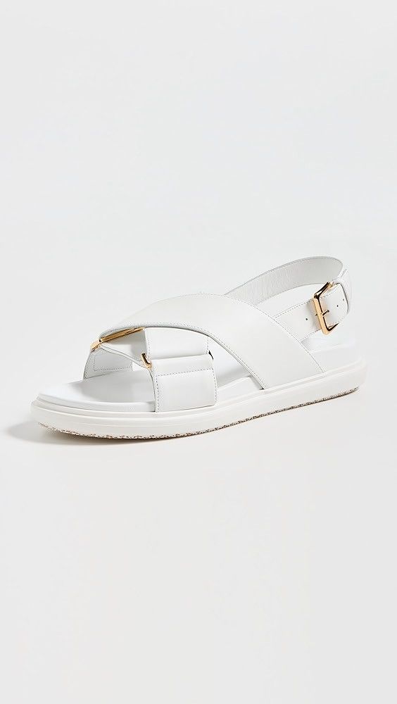 o1s22i1n0525 Fussbett Sandals in White