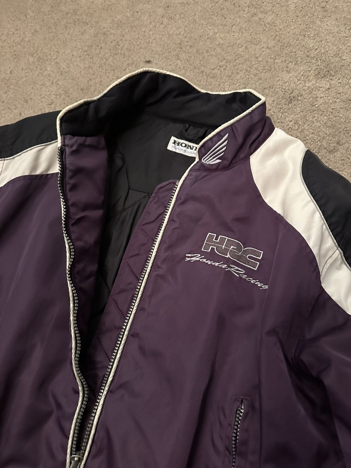 Other Vintage Honda Racing Jacket S Purple Nylon Bomber Jacket Vtg Size US S / EU 44-46 / 1 - 6 Thumbnail