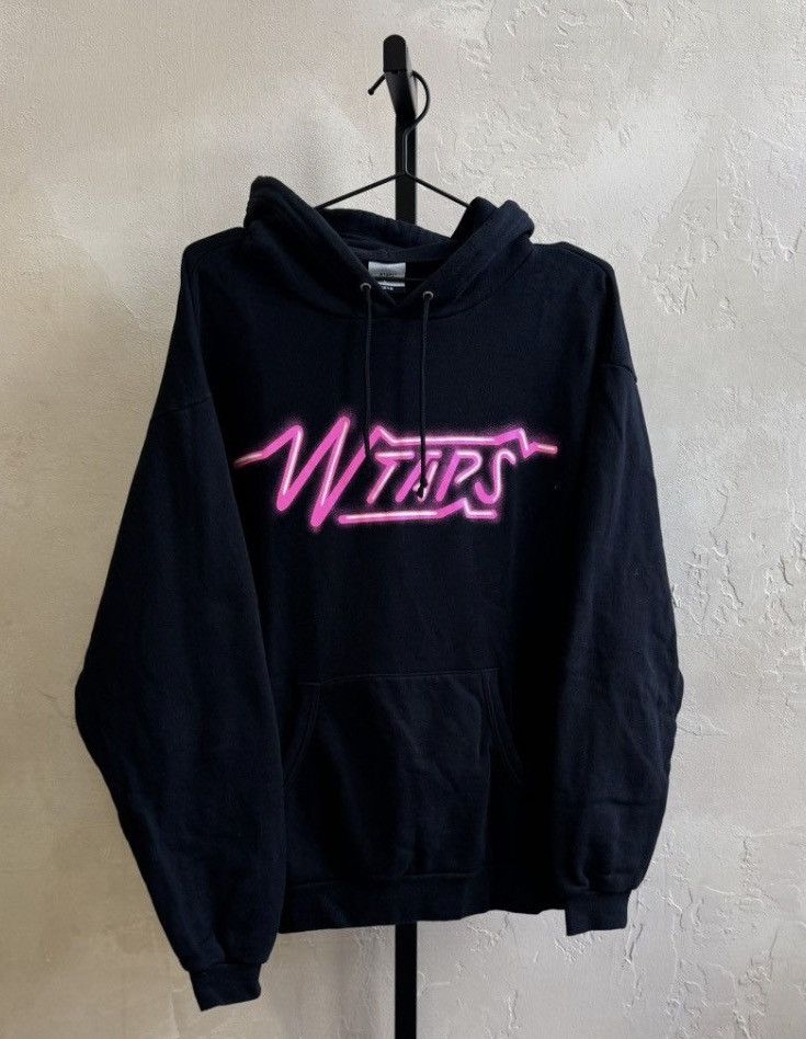 Wtaps JAPAN NEON PINK BLACK HOODIE LOGO SWEATSHIRT SIZE 3 Size US L / EU 52-54 / 3 - 1 Thumbnail