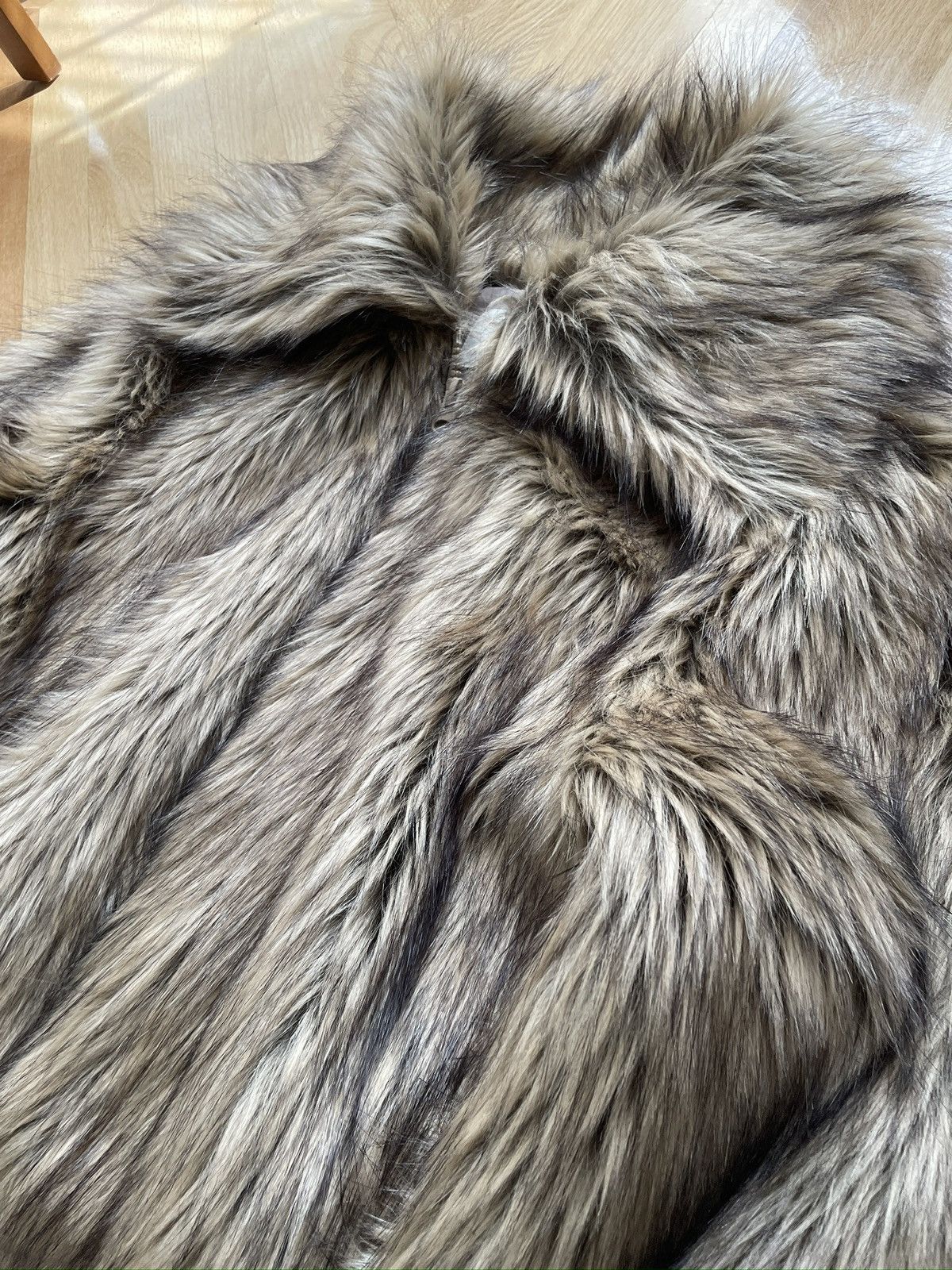 Stradivarius Stradivarius STR Womens Fur Zip Up Jacket Brown Size Small Size S / US 4 / IT 40 - 2 Thumbnail