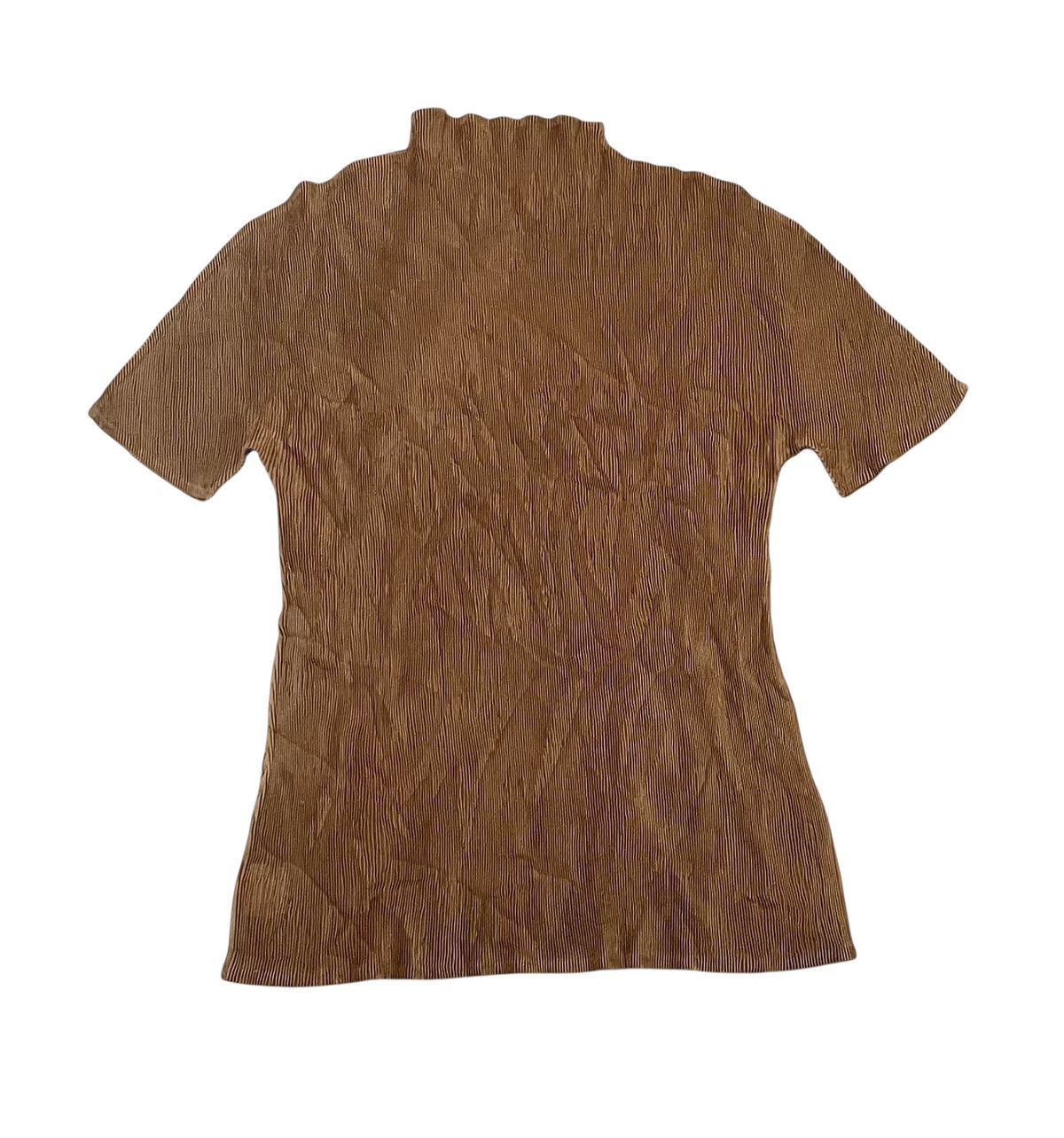 Issey Miyake Vintage Issey miyake pleats please brown mockneck Size S / US 4 / IT 40 - 5 Thumbnail
