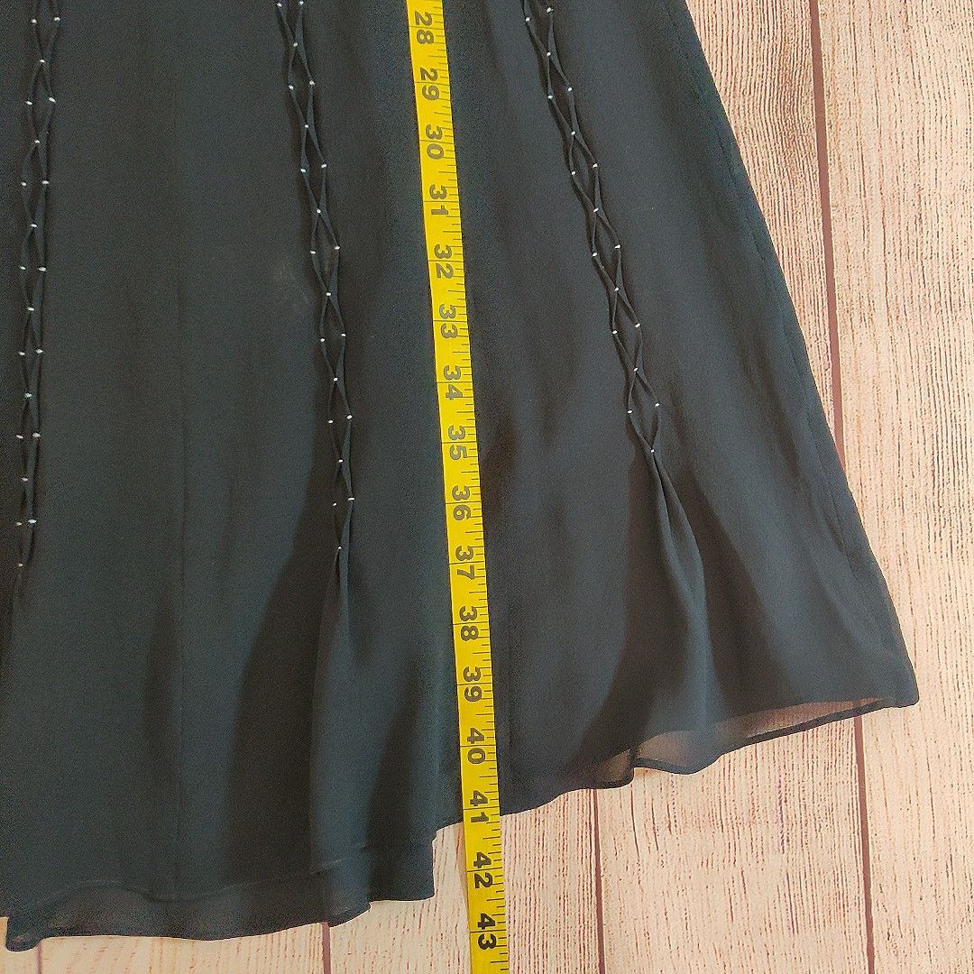 DKNY DKNY 100% silk navy V-neck midi dress sz 4 Size S / US 4 / IT 40 - 9 Thumbnail