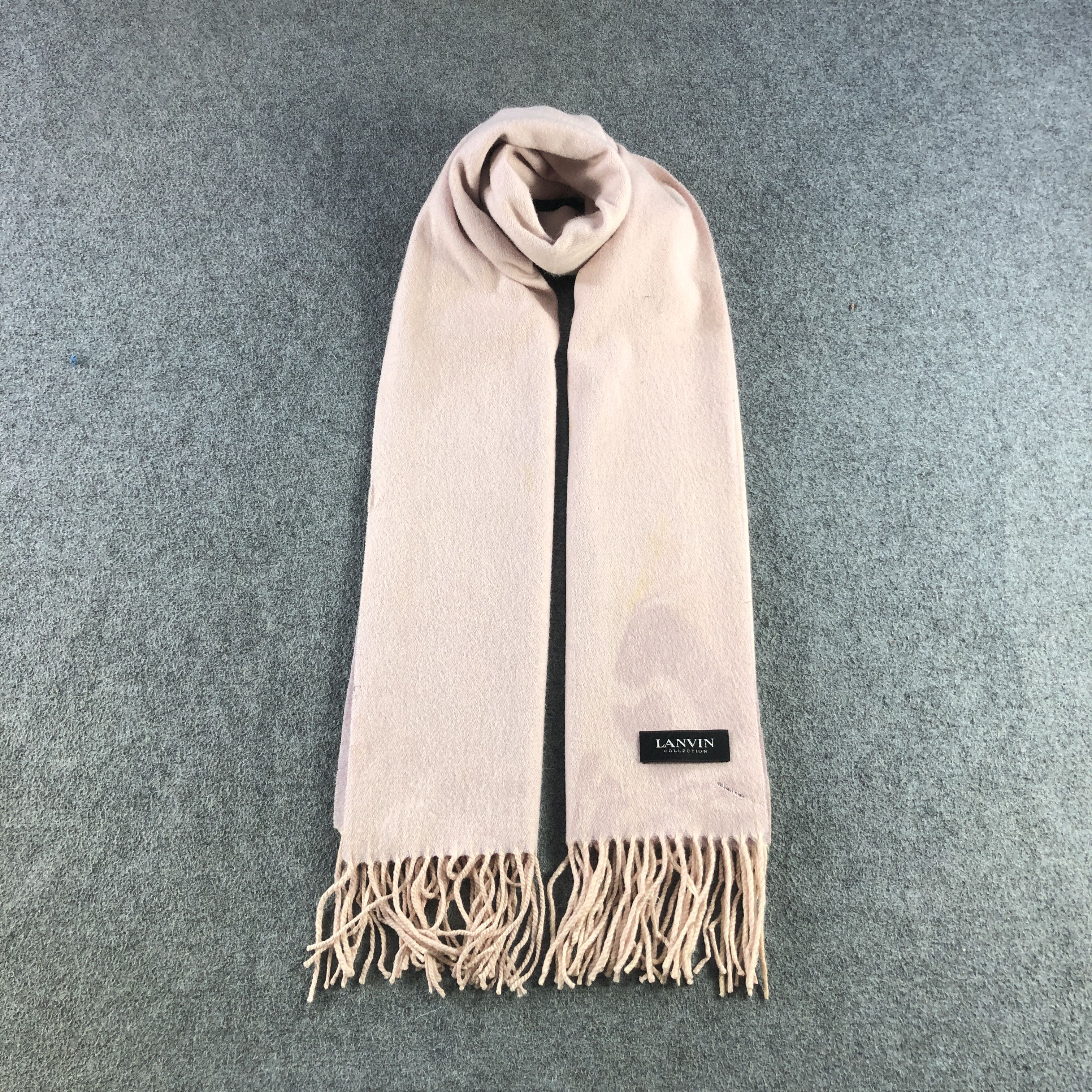Lanvin Lanvin Big Size Cashmere Scarf Muffler V2901 Size ONE SIZE - 2 Thumbnail
