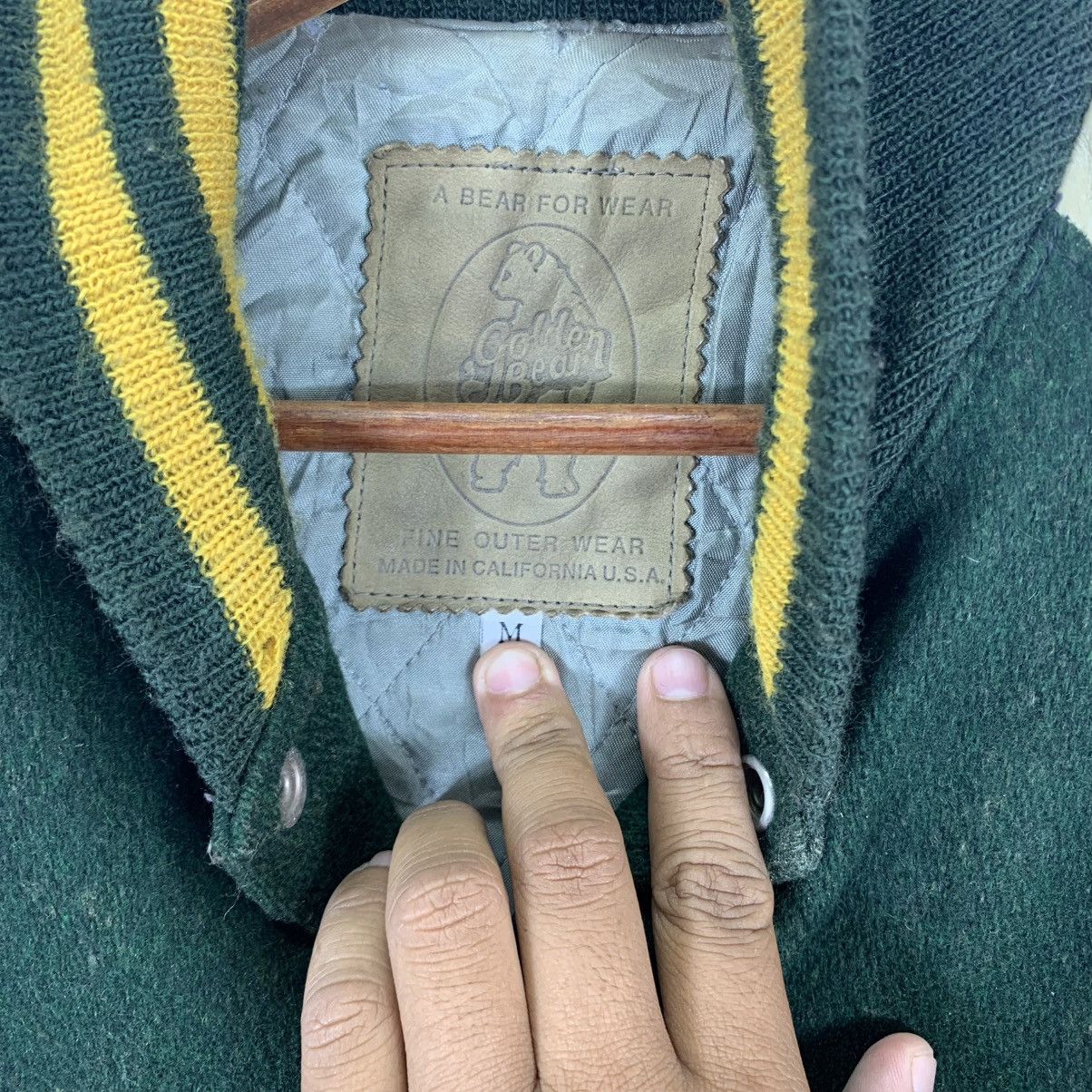 Golden Bear 🔥🔥 VINTAGE GOLDEN BEAR VARSITY WOOL LEATHER JACKET Size US M / EU 48-50 / 2 - 13 Thumbnail