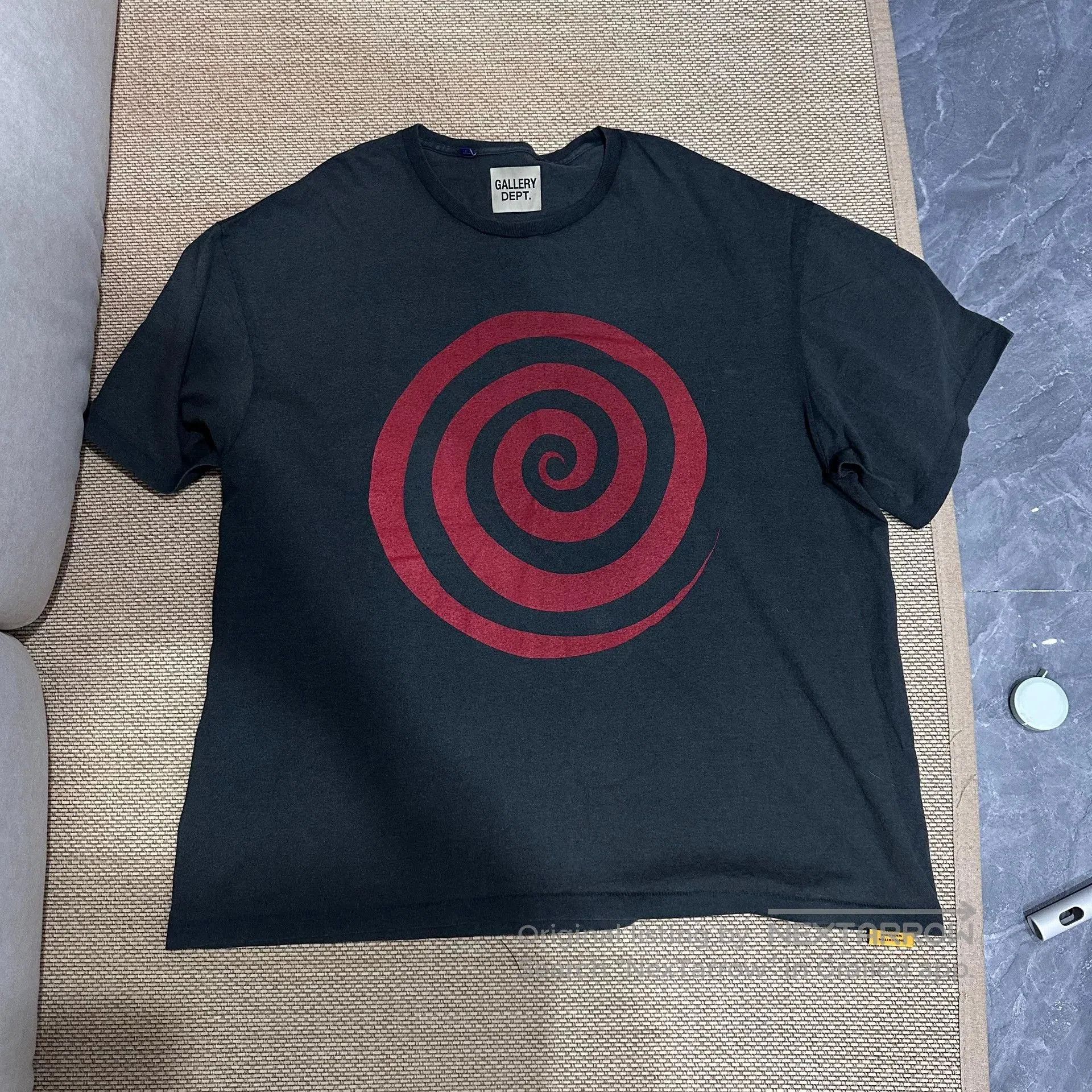 Gallery Dept. Gallery Dept Black Red Swirl Distressed T. Size US XXL / EU 58 / 5 - 1 Thumbnail
