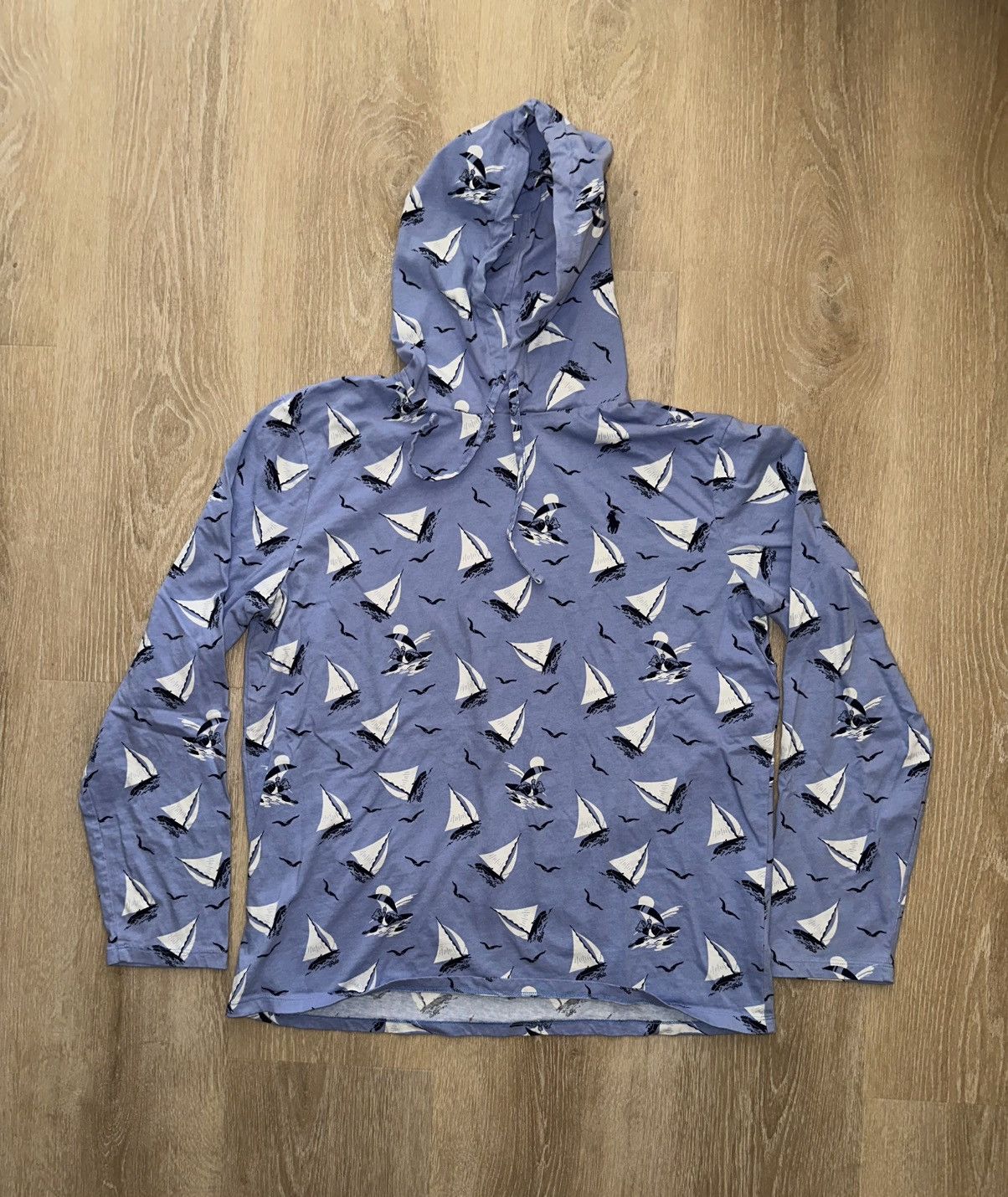 Polo Ralph Lauren Polo Ralph Lauren Polo Bear Sailboats Hoodie Sweatshirt Size US L / EU 52-54 / 3 - 1 Thumbnail