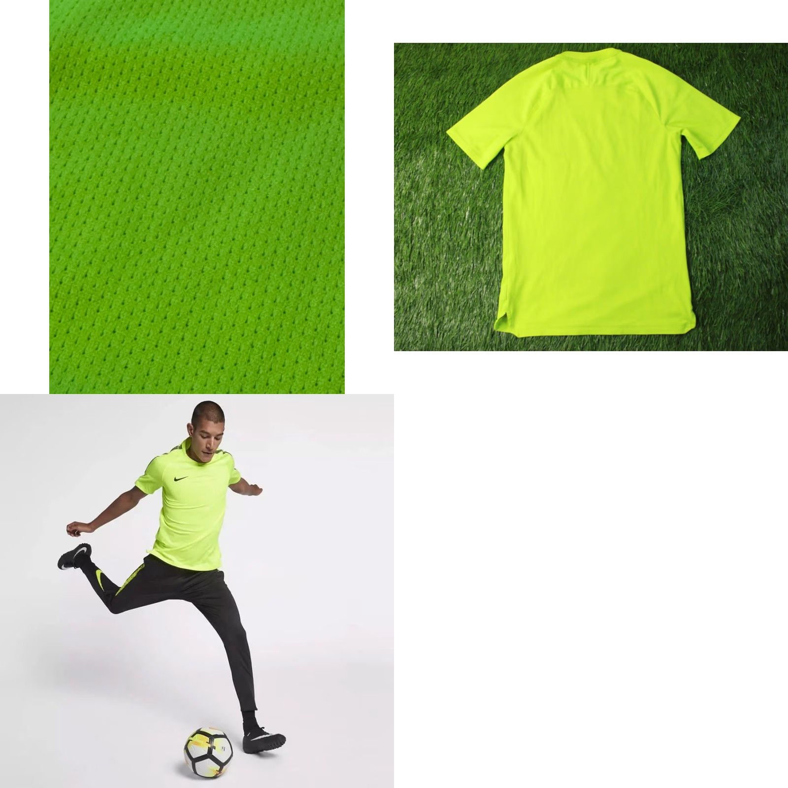 Nike Nike Squad Dri-Fit Original 2018 Men Football Soccer Shirt Jersey Tee Size S Neon Short Sleeve Regular 100% Polyester Football Nike Dri-FIT Mens Shirt Size US S / EU 44-46 / 1 - 9 Thumbnail
