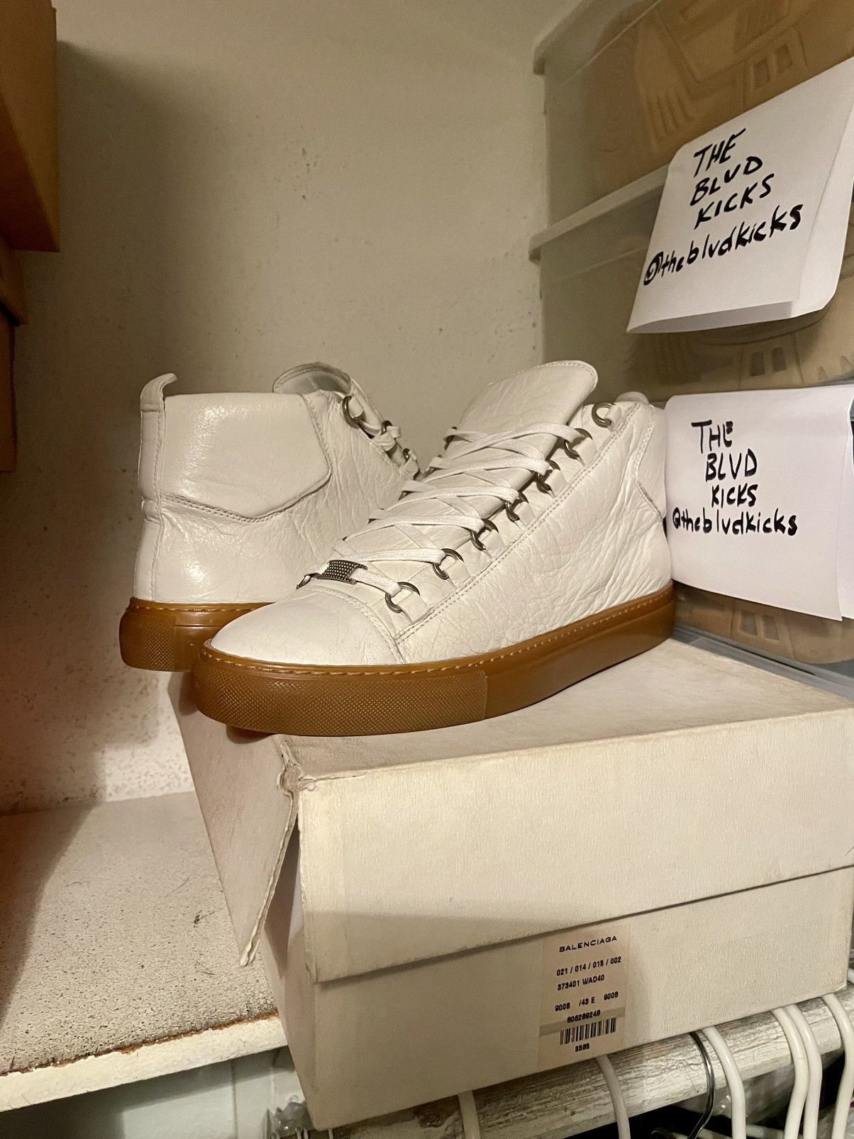 Balenciaga Balenciaga Arena High Top White Gum Grailed