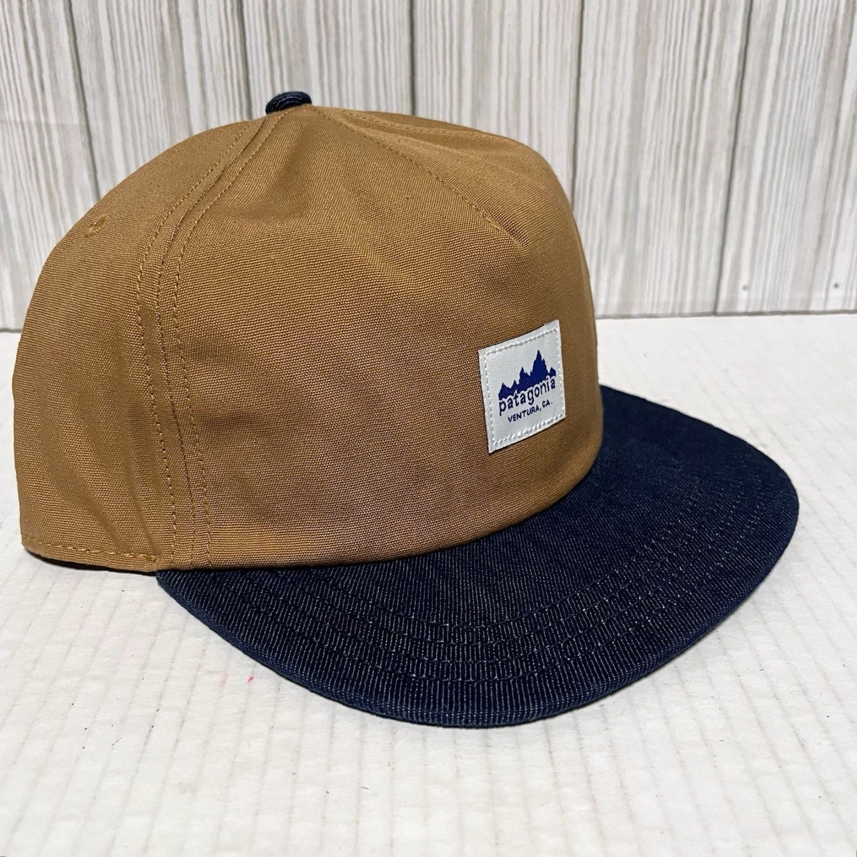 Patagonia Patagonia Hat Range Cap Snap Back Brown Tan Canvas Denim Adjustable Men’s NEW Size ONE SIZE - 4 Thumbnail